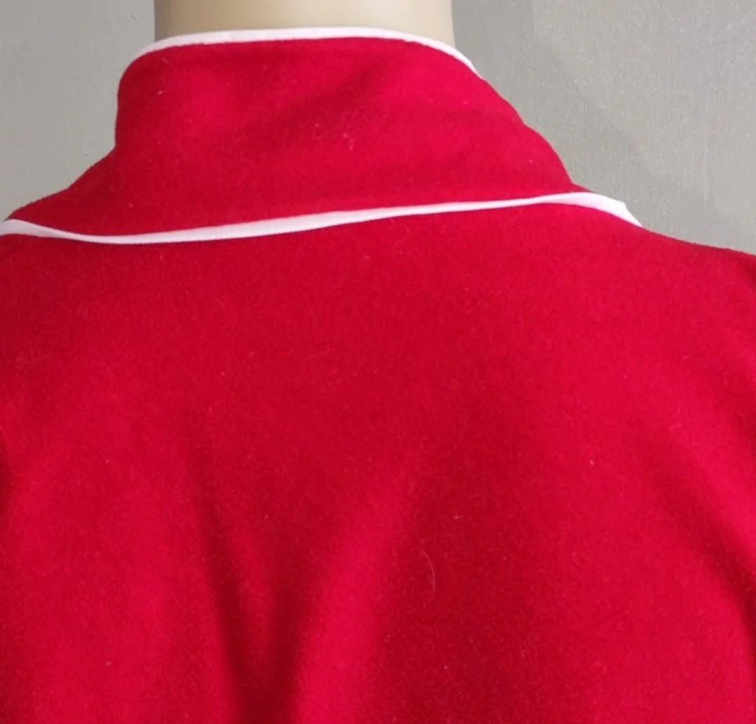 70's Red Robe with Pockets and Tie Belt by Munsingwear - Image 3
