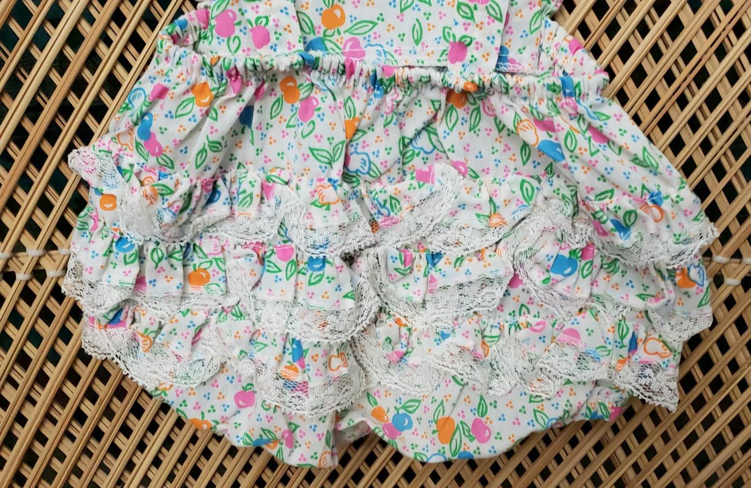 70s Ruffle Bottom Baby Romper by Sears - Image 7