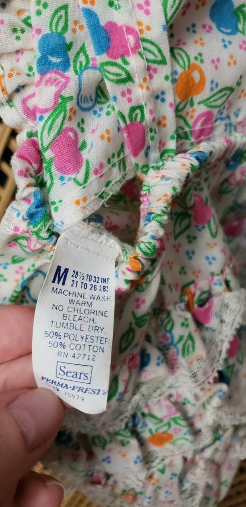 70s Ruffle Bottom Baby Romper by Sears - Image 8