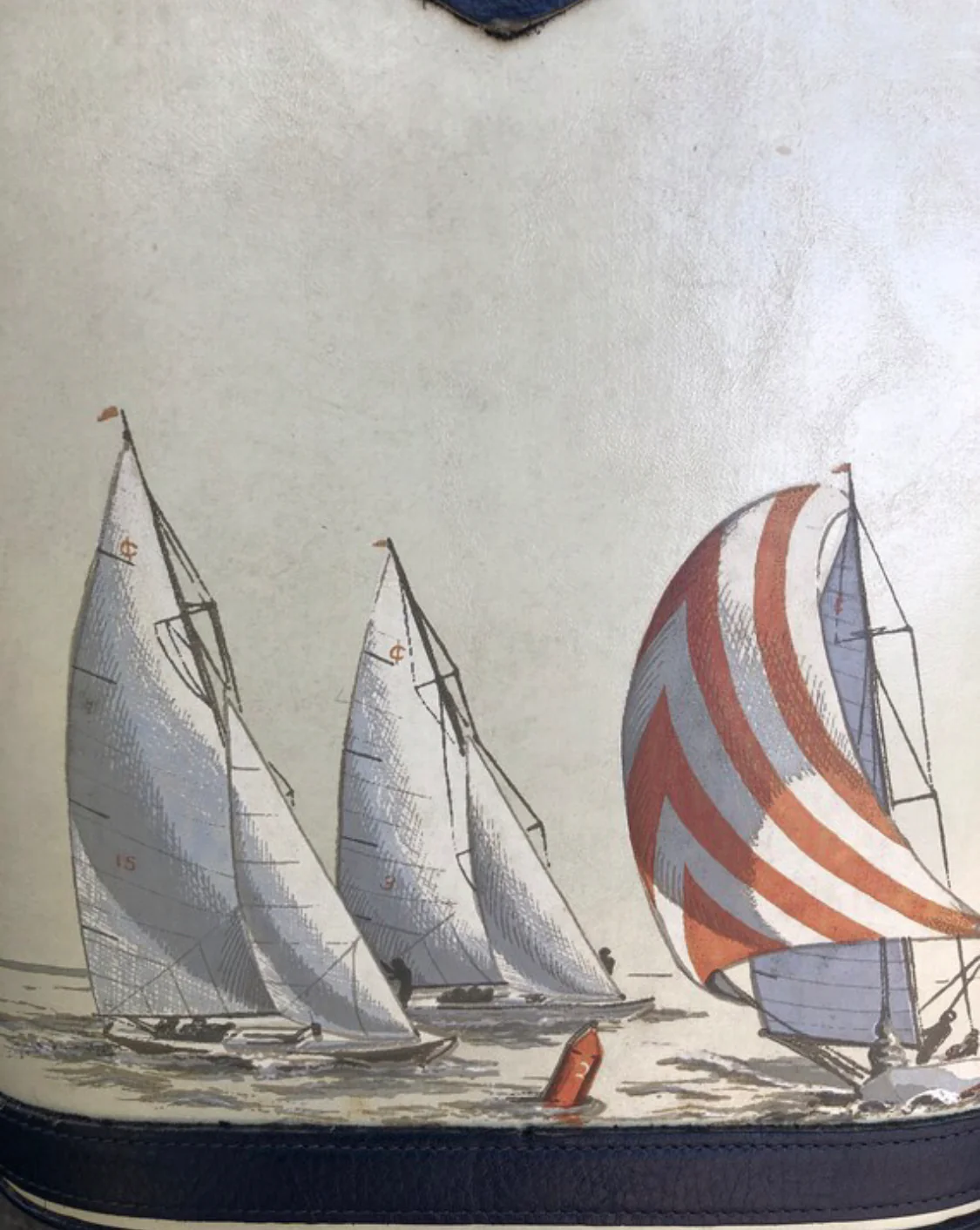 70s Sailboat Handbag Tote Bag - Image 6
