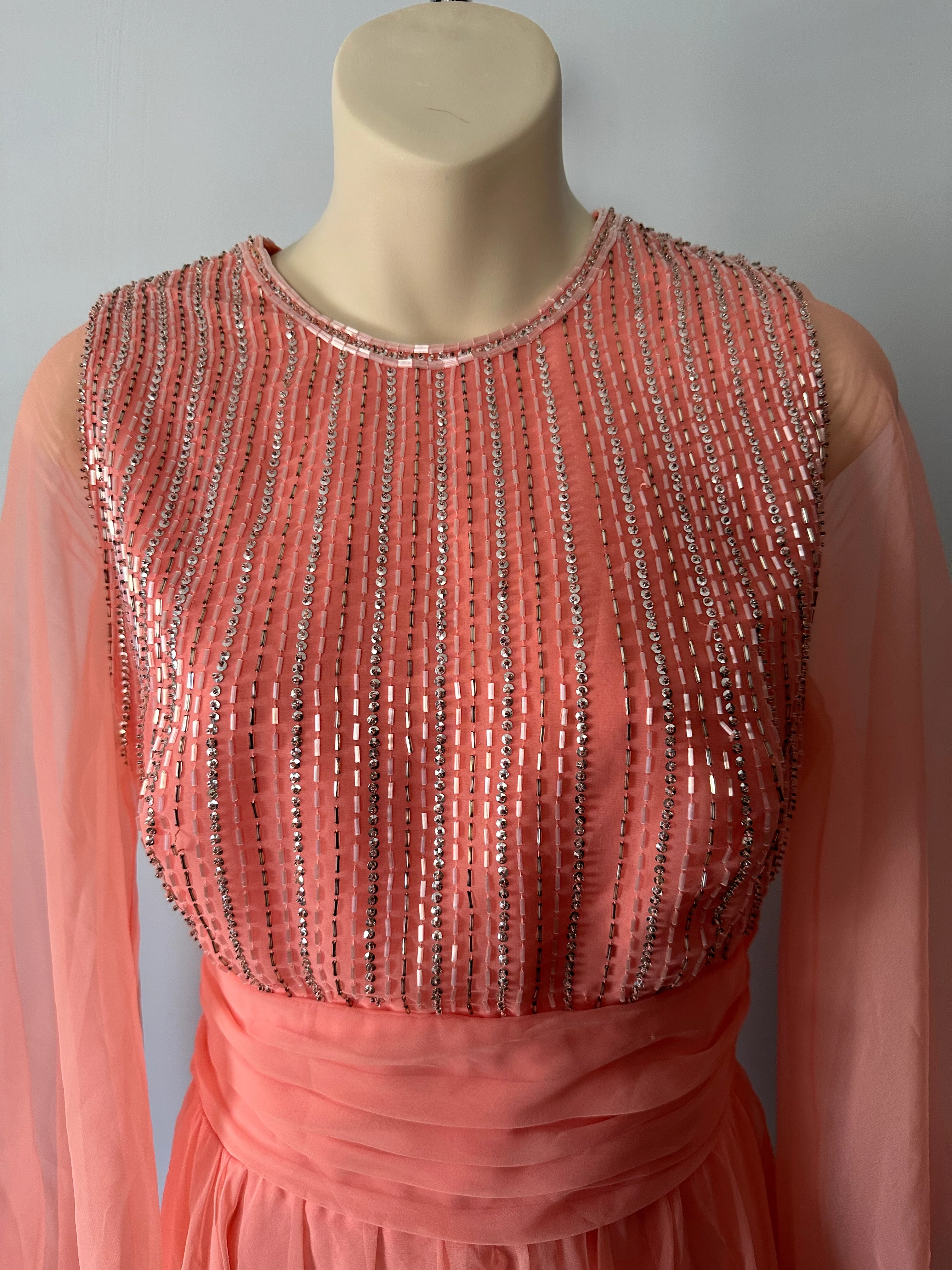 70s Salmon Pink Formal By Jack Bryan - Image 3
