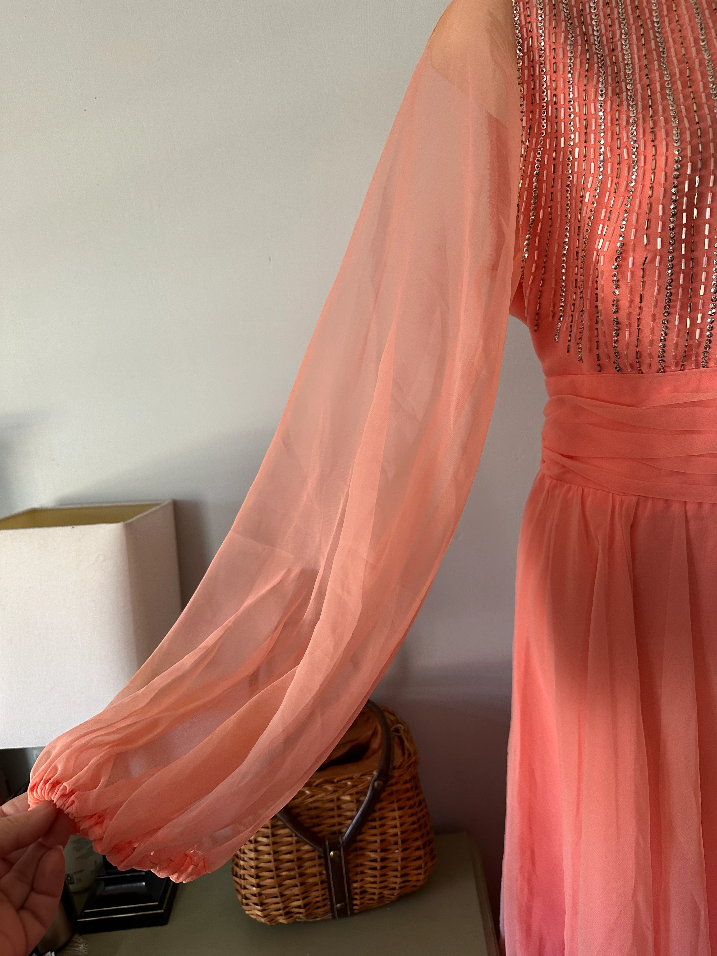 70s Salmon Pink Formal By Jack Bryan - Image 4