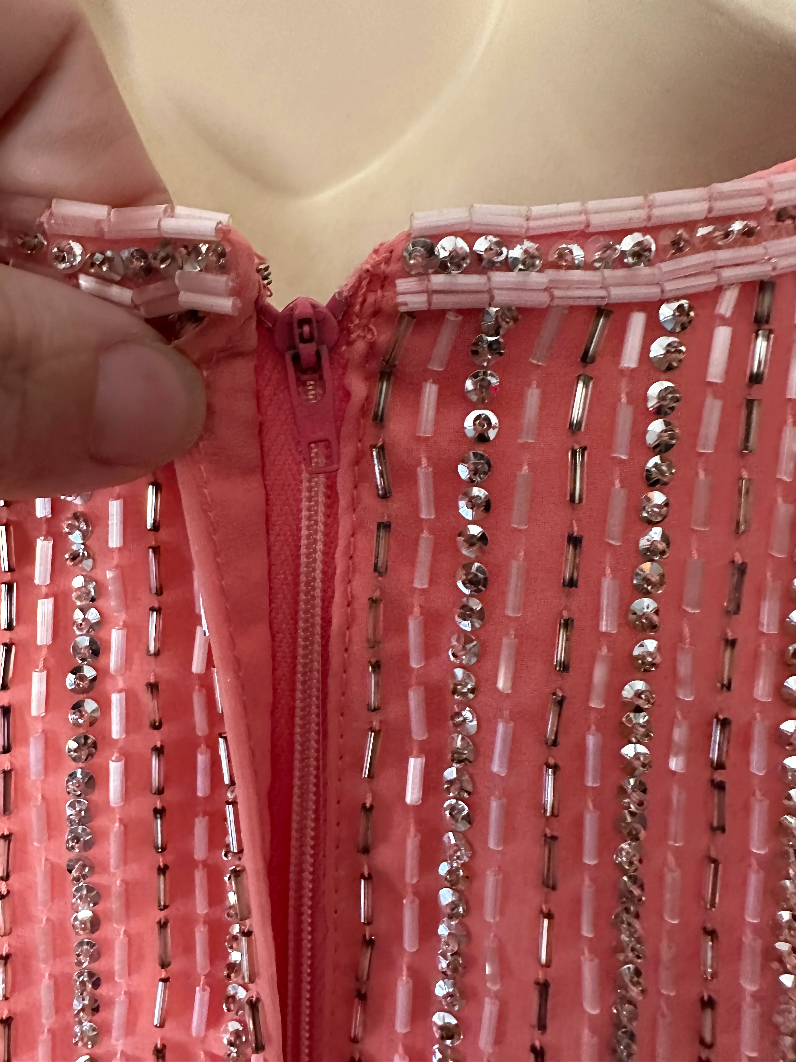 70s Salmon Pink Formal By Jack Bryan - Image 5