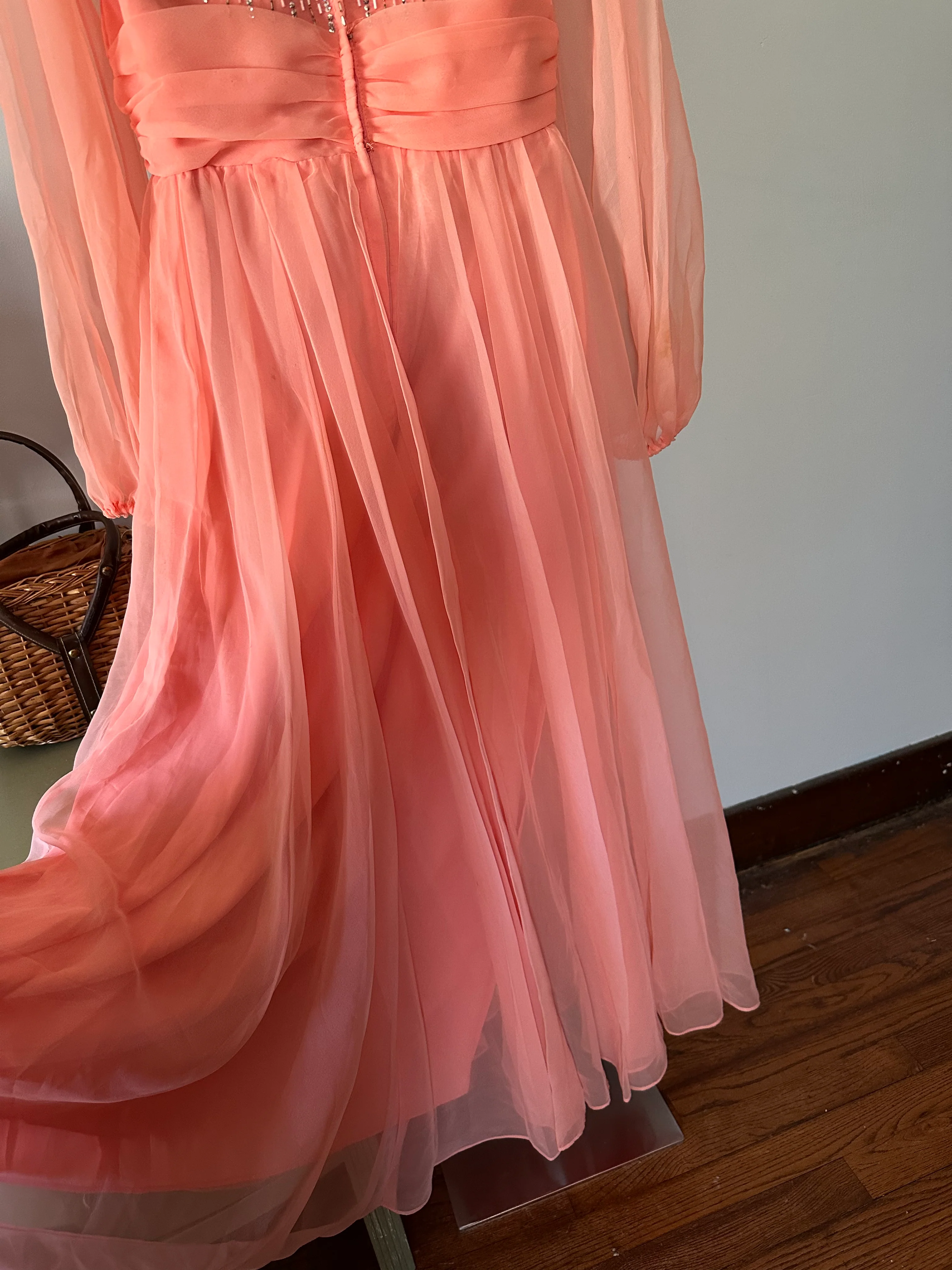 70s Salmon Pink Formal By Jack Bryan - Image 6