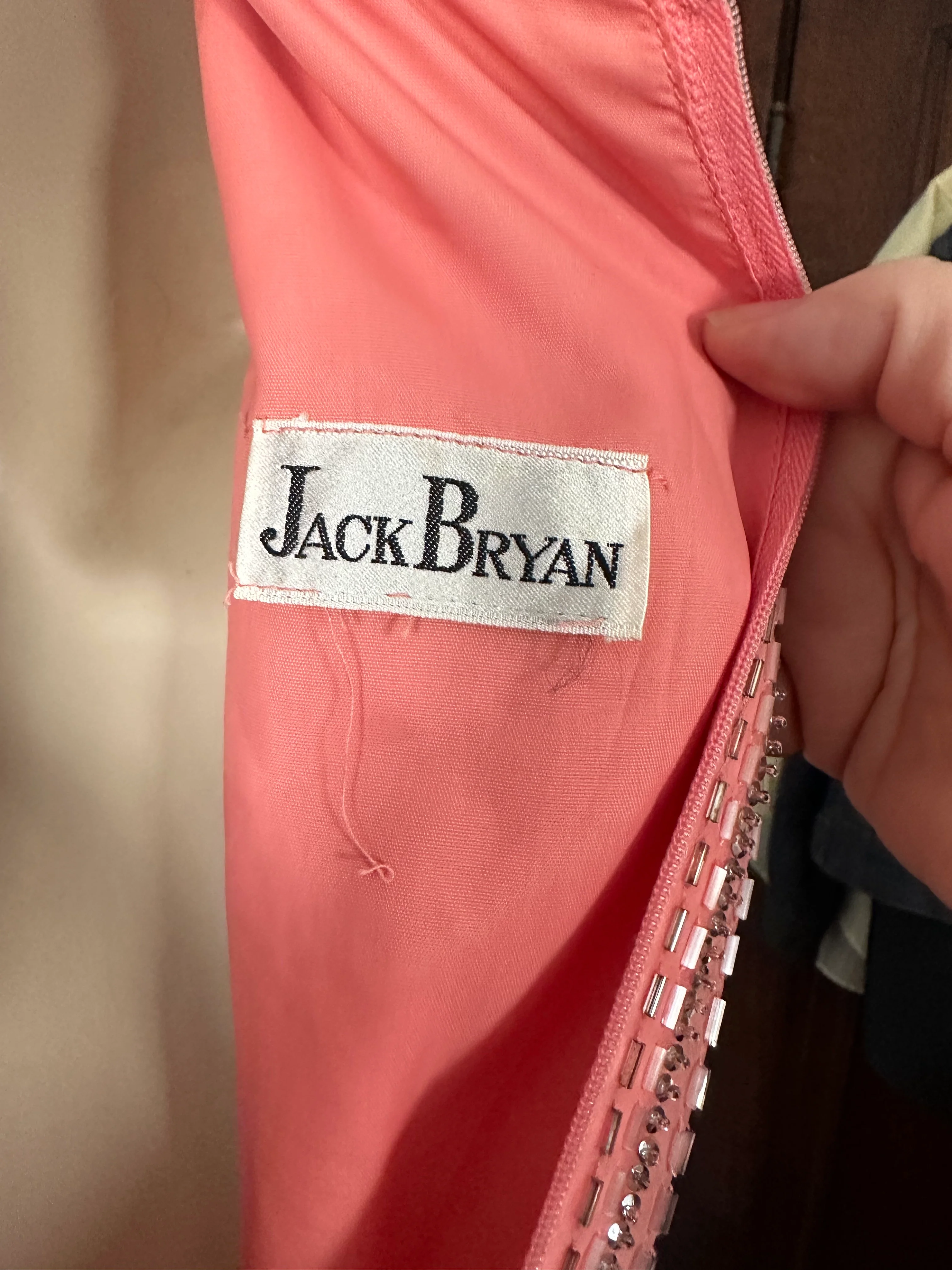 70s Salmon Pink Formal By Jack Bryan - Image 7