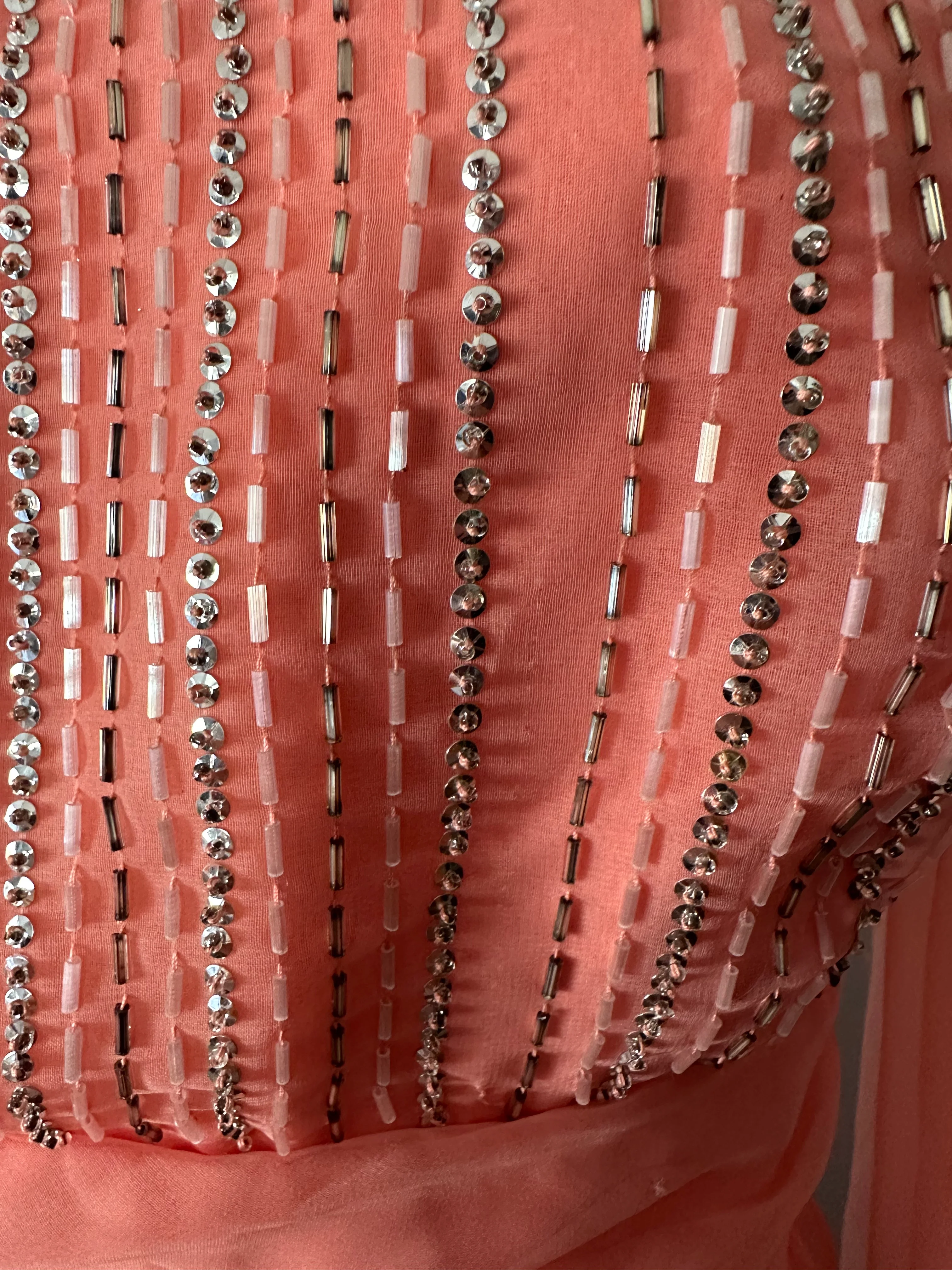 70s Salmon Pink Formal By Jack Bryan - Image 8