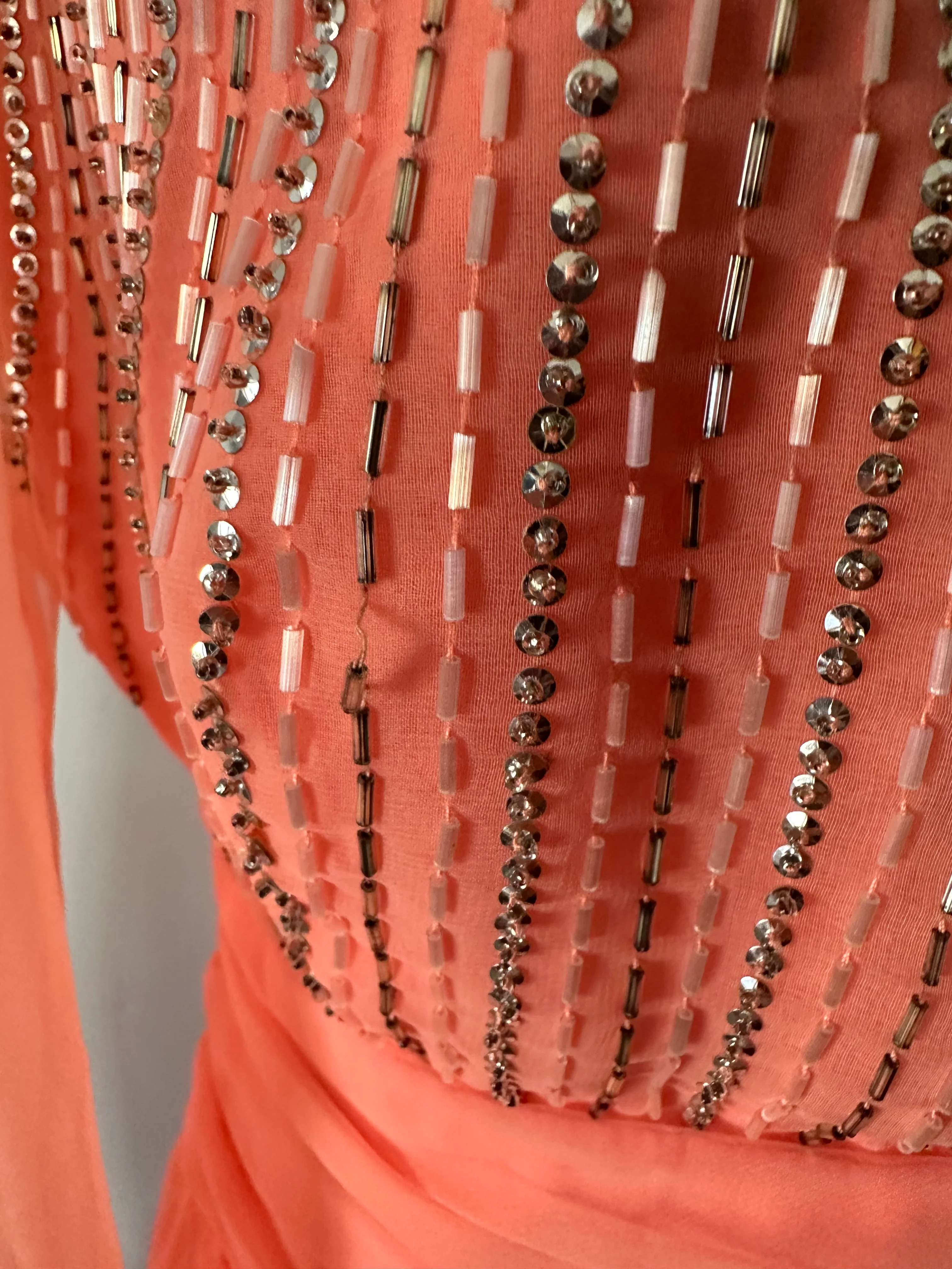 70s Salmon Pink Formal By Jack Bryan - Image 9