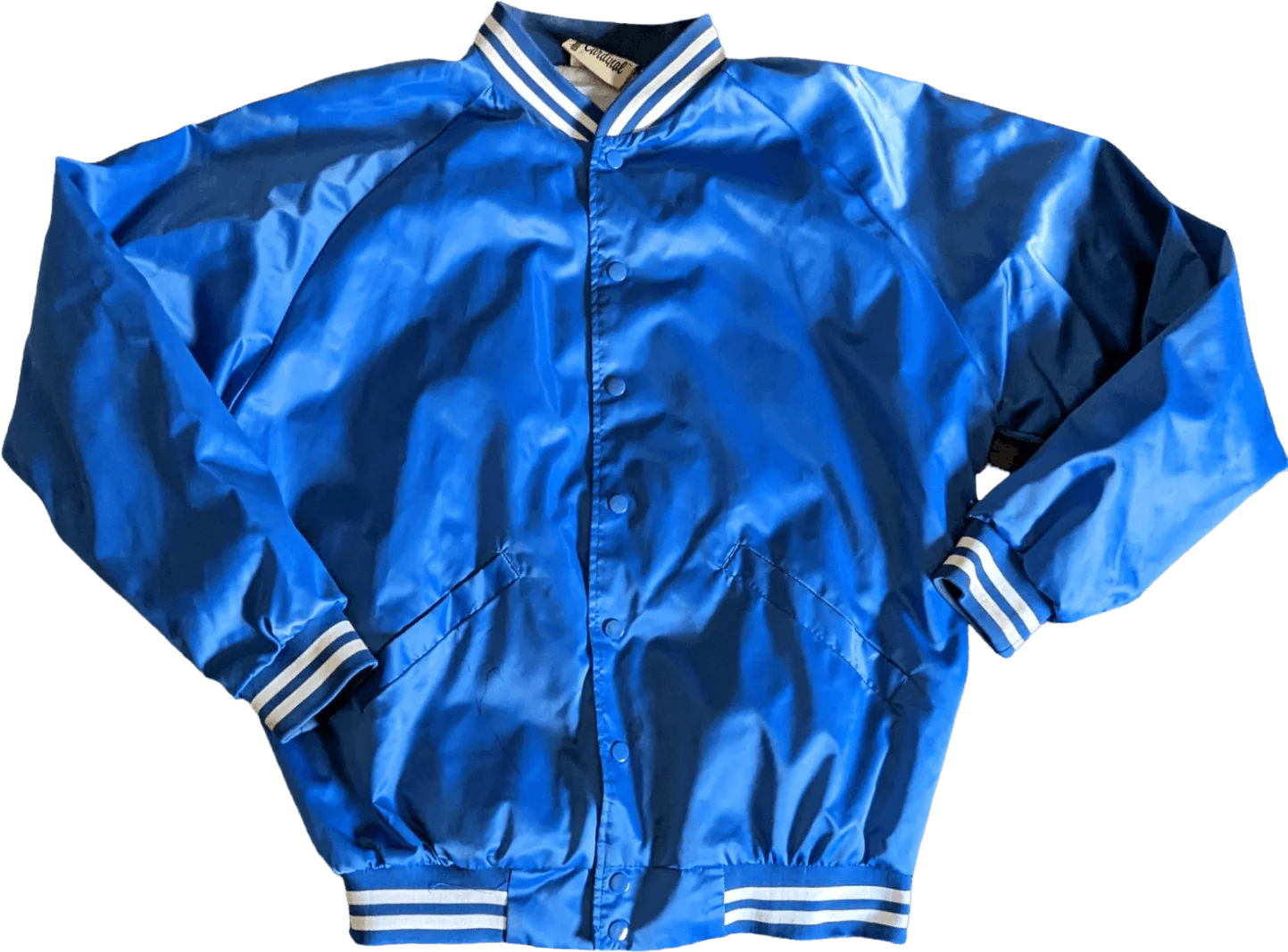 70s Satin Bomber Varsity Jacket Rv Camping Club By Cardinal