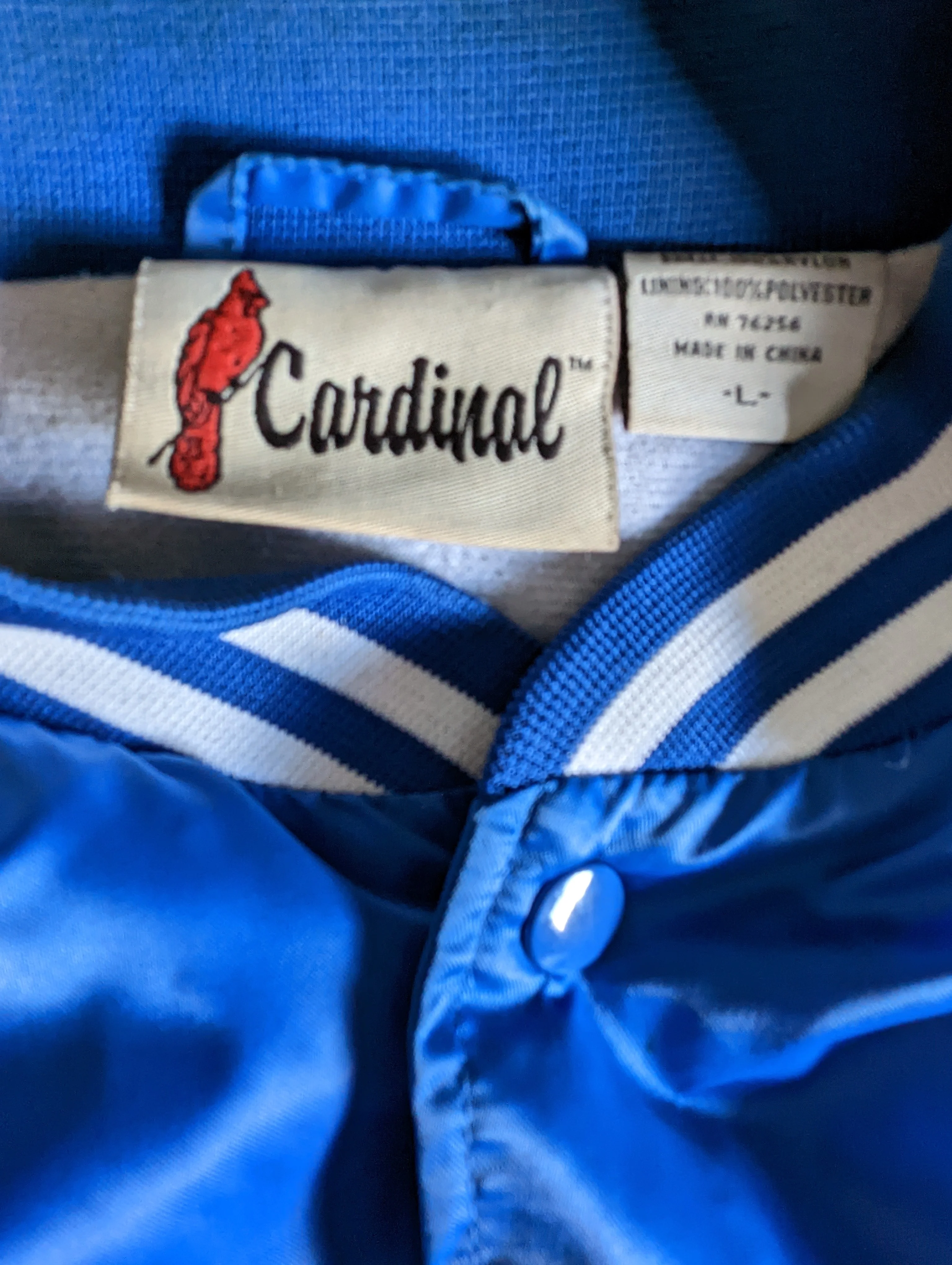 70s Satin Bomber Varsity Jacket Rv Camping Club By Cardinal - Image 7
