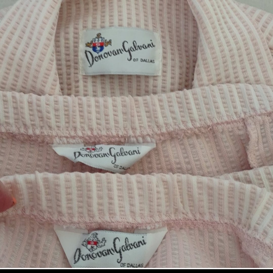 70's Pale Pink Three Piece Seersucker Set by Donovan Galvani Of Dallas - Image 8