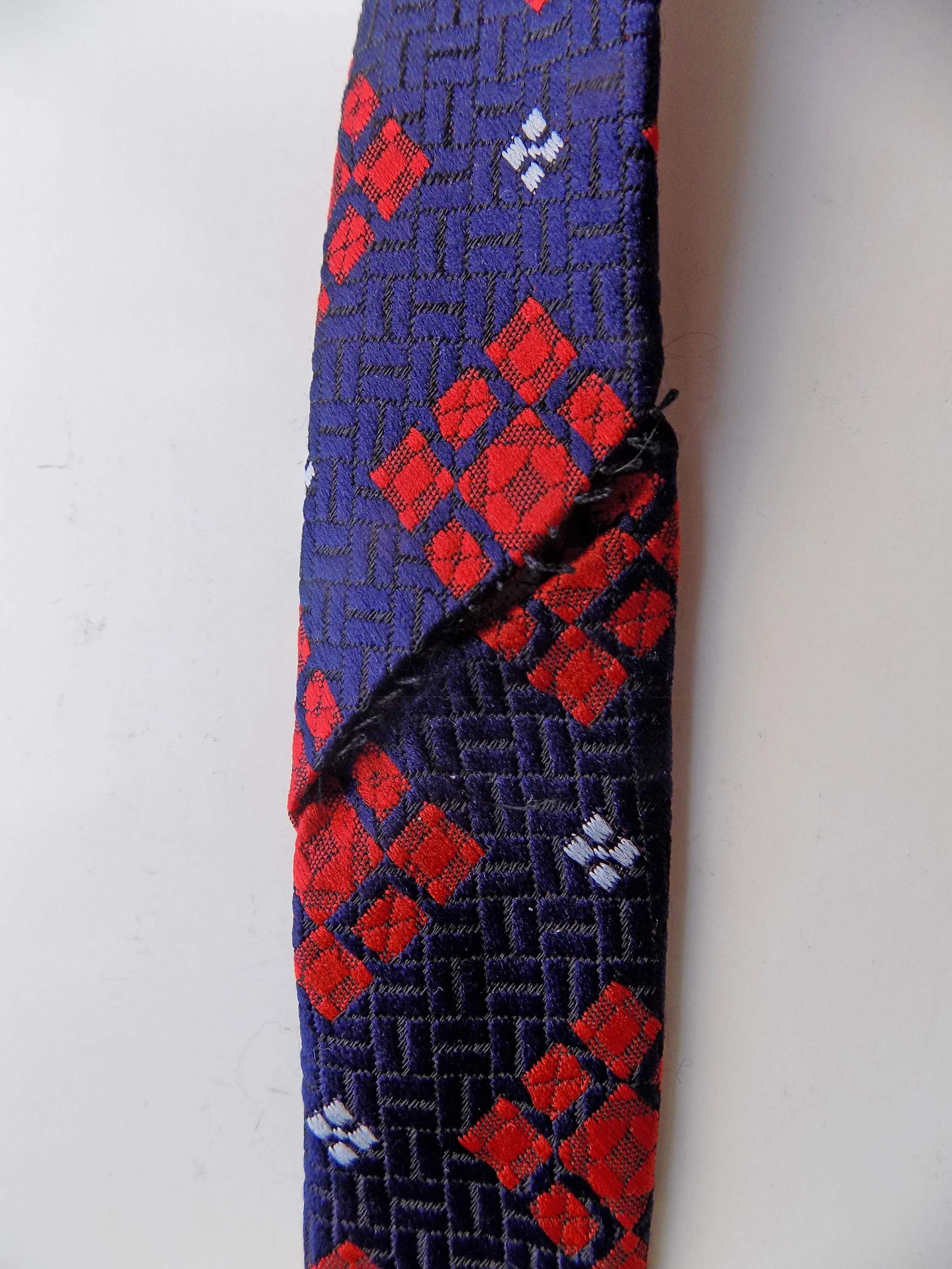 70s Set of Five Wide Ties for 70s Parties Events Disco Tv-Stage Necktie Mens 70s Oleg Cassini Geometric Mod 60s by Oleg Cassini - Image 7