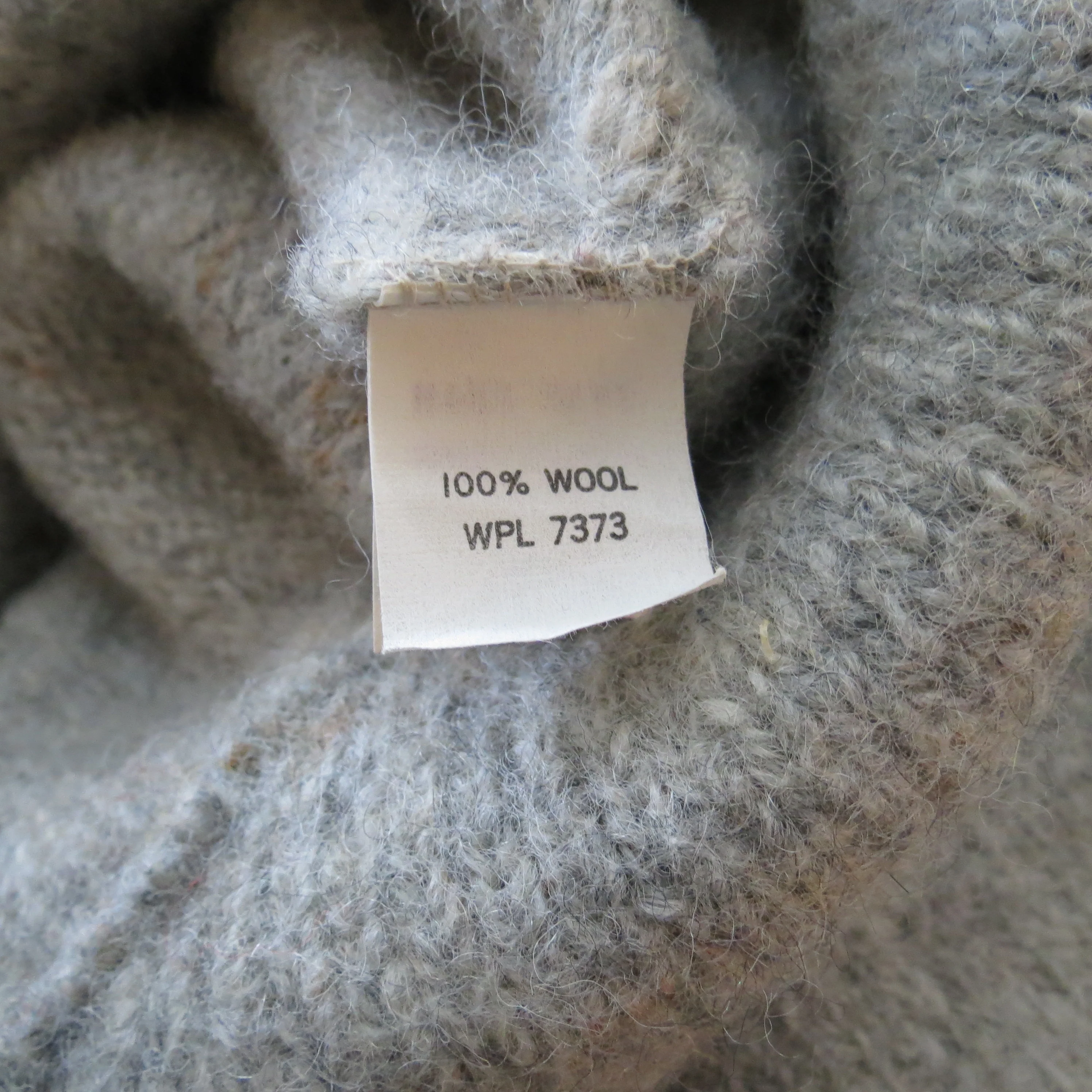 70s Shawl Collar Cardigan Wool Knit Preppy Fisherman By L.L. Bean - Image 8