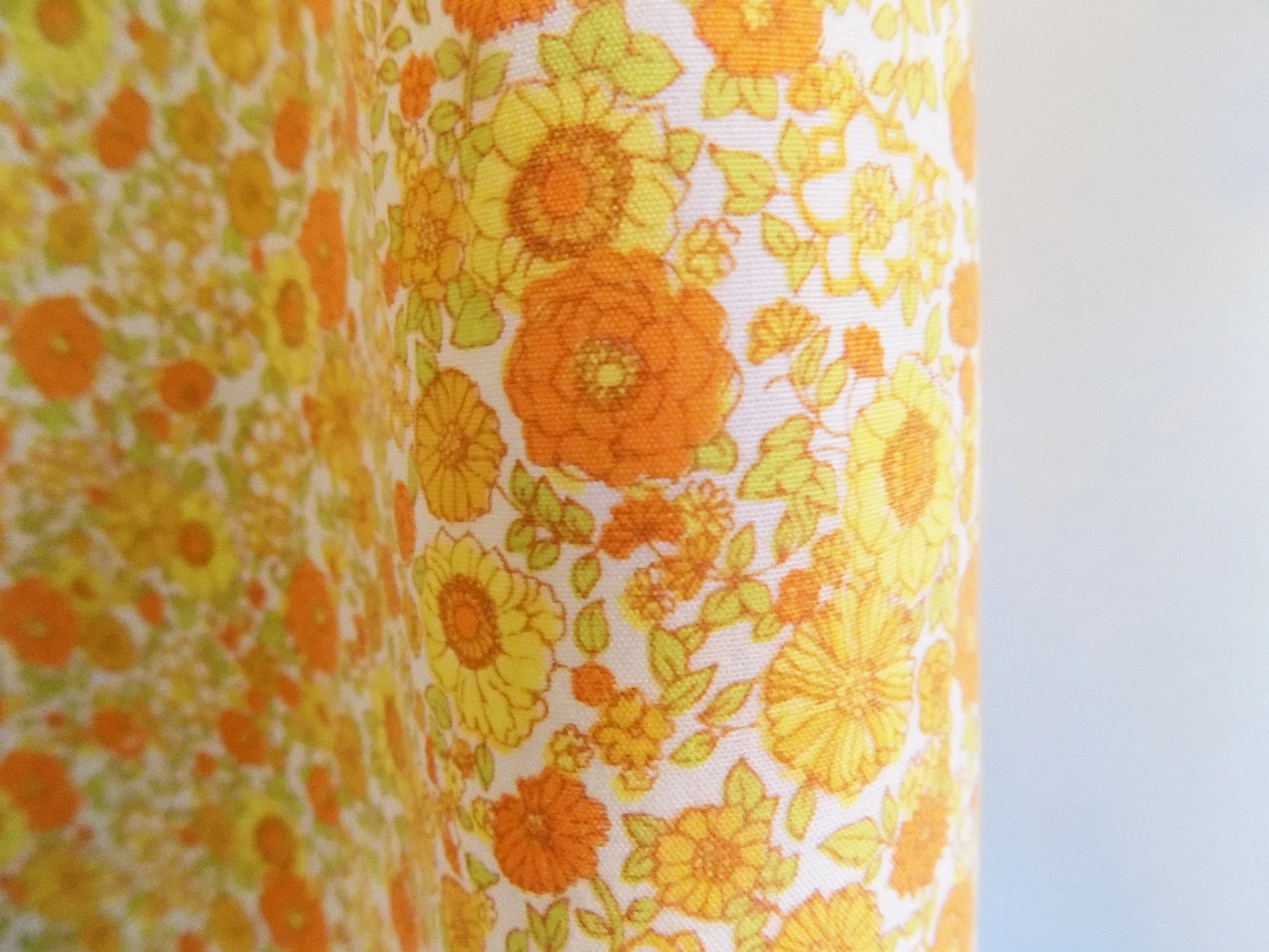 70s Ship N Shore Style Blouse No Label Cotton Yellow Orange by Ship N Shore - Image 4