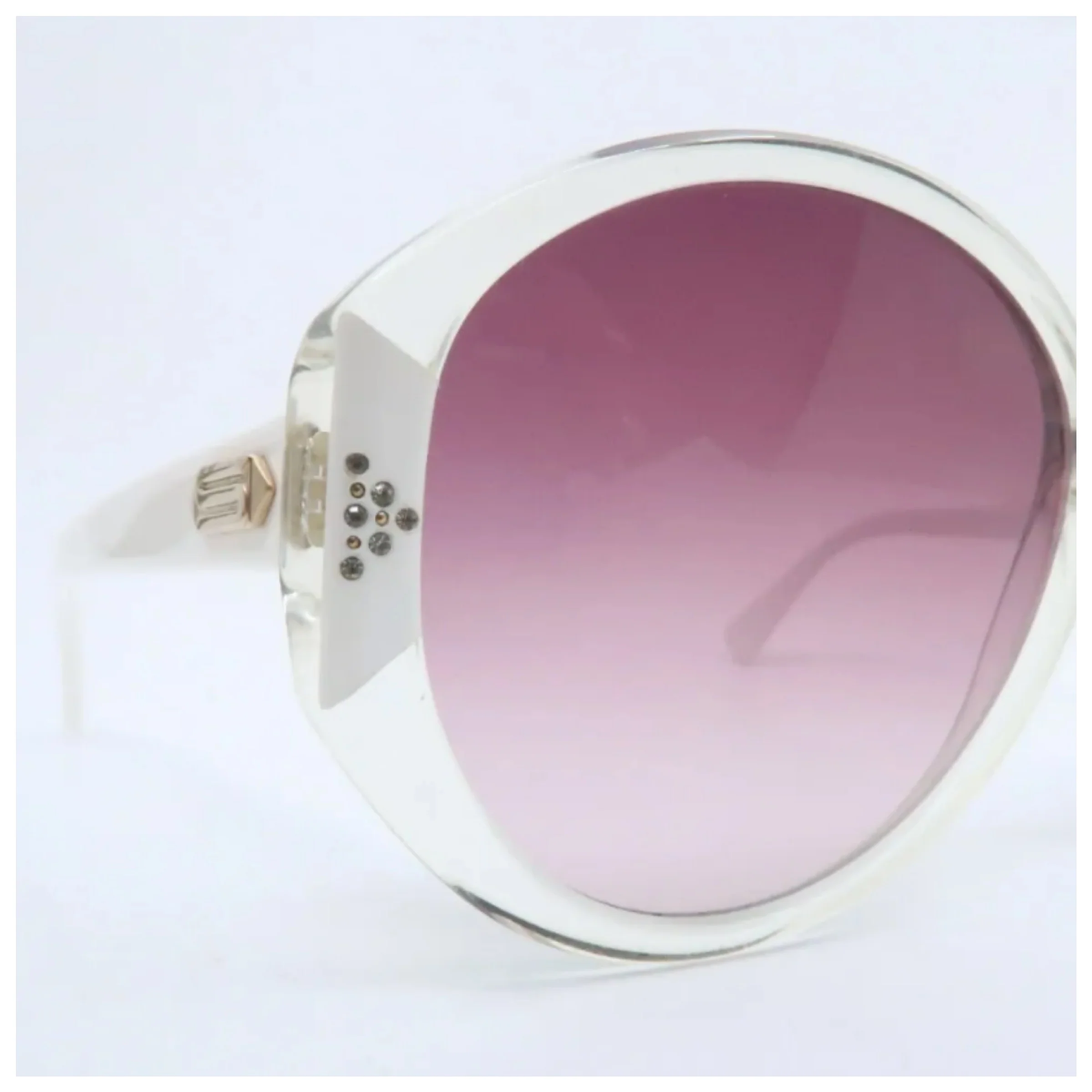 70s Silhouette Sunglasses Clear/white, Mod 1116/60 By Silhouette - Image 4