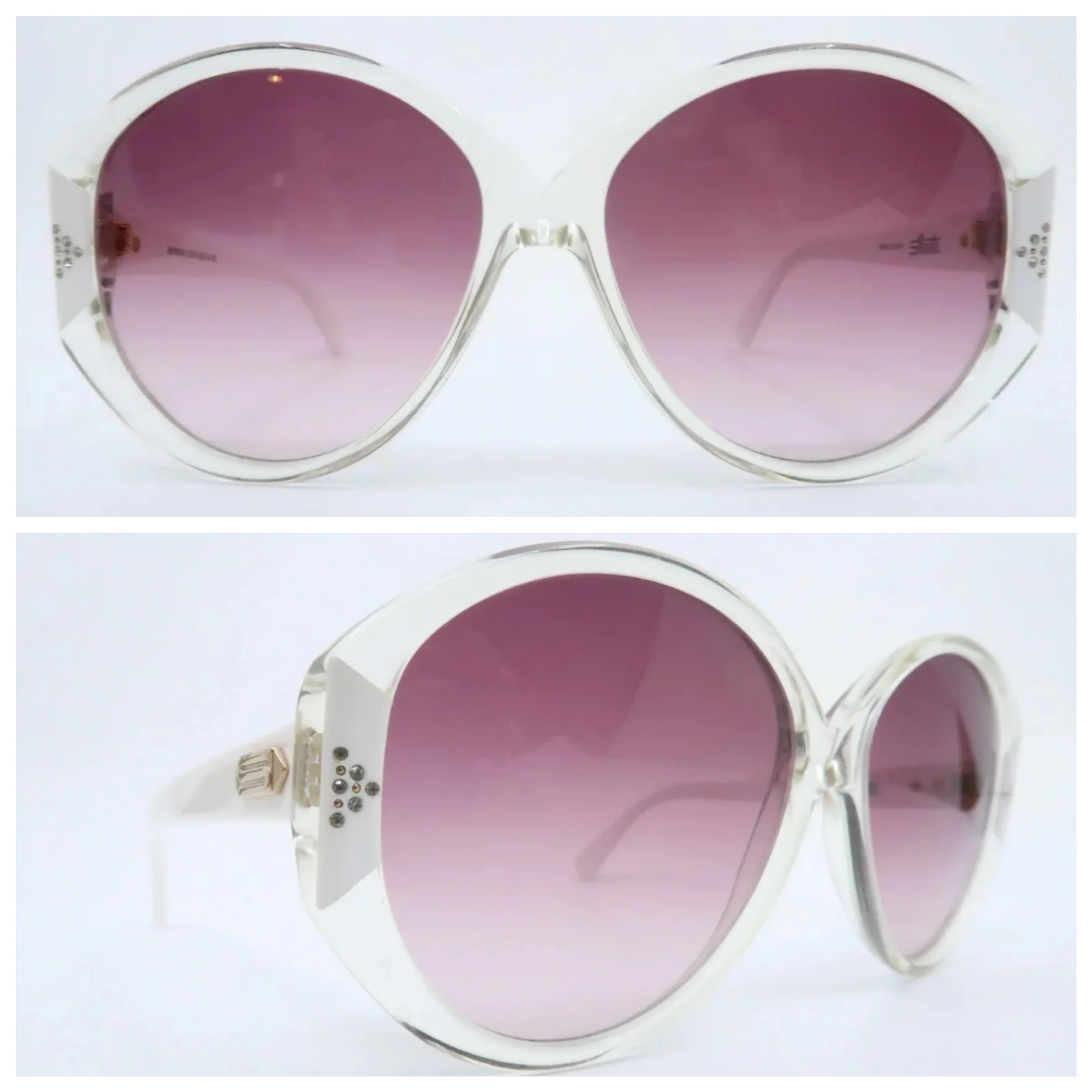 70s Silhouette Sunglasses Clear/white, Mod 1116/60 By Silhouette - Image 5