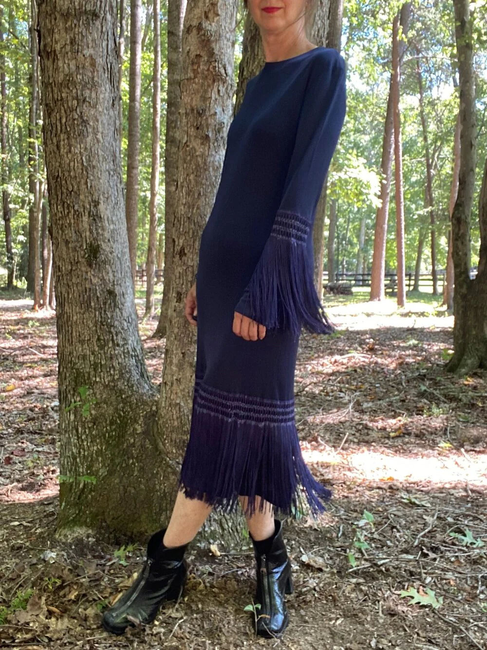 70s Silk Jersey Fringe Dress By Pucci - Image 3