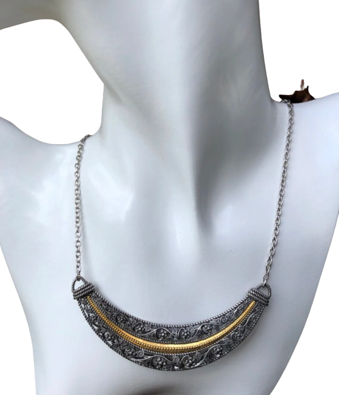 70s Sterling Necklace Made In Israel