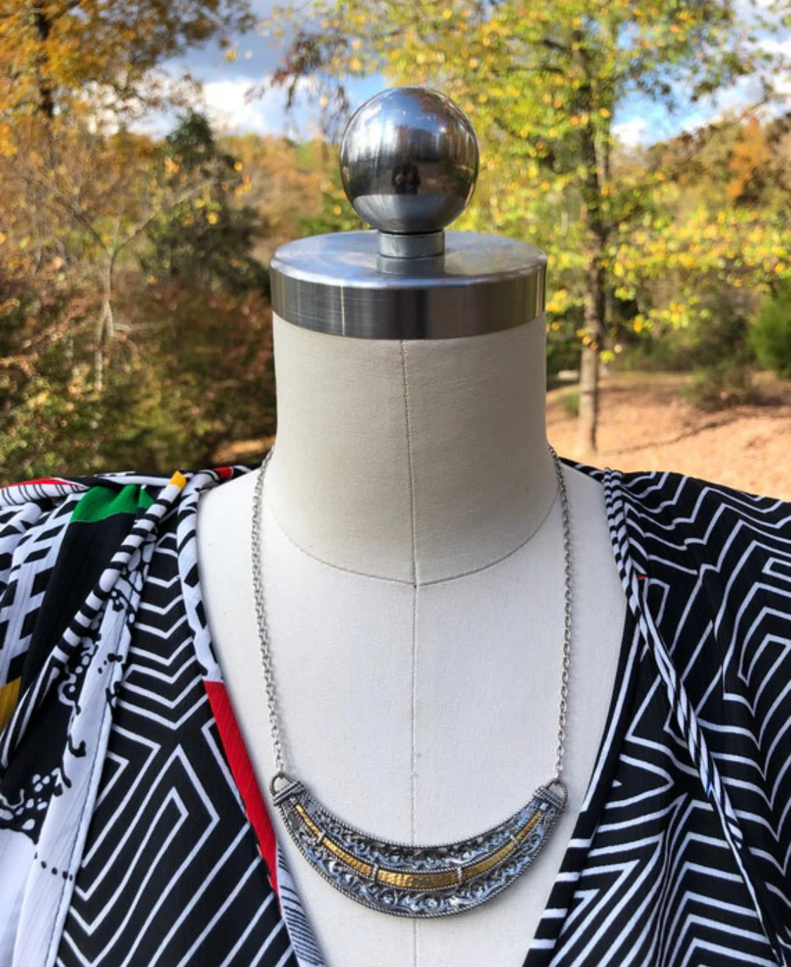 70s Sterling Necklace Made In Israel - Image 7