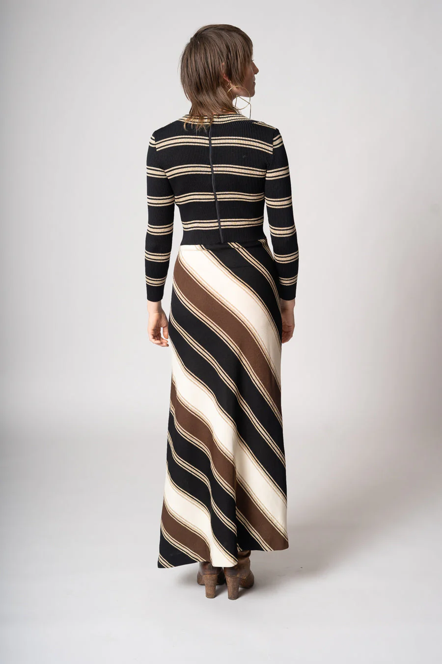 70s Stripe Sweater Dress by Chateau du Tricot - Image 12