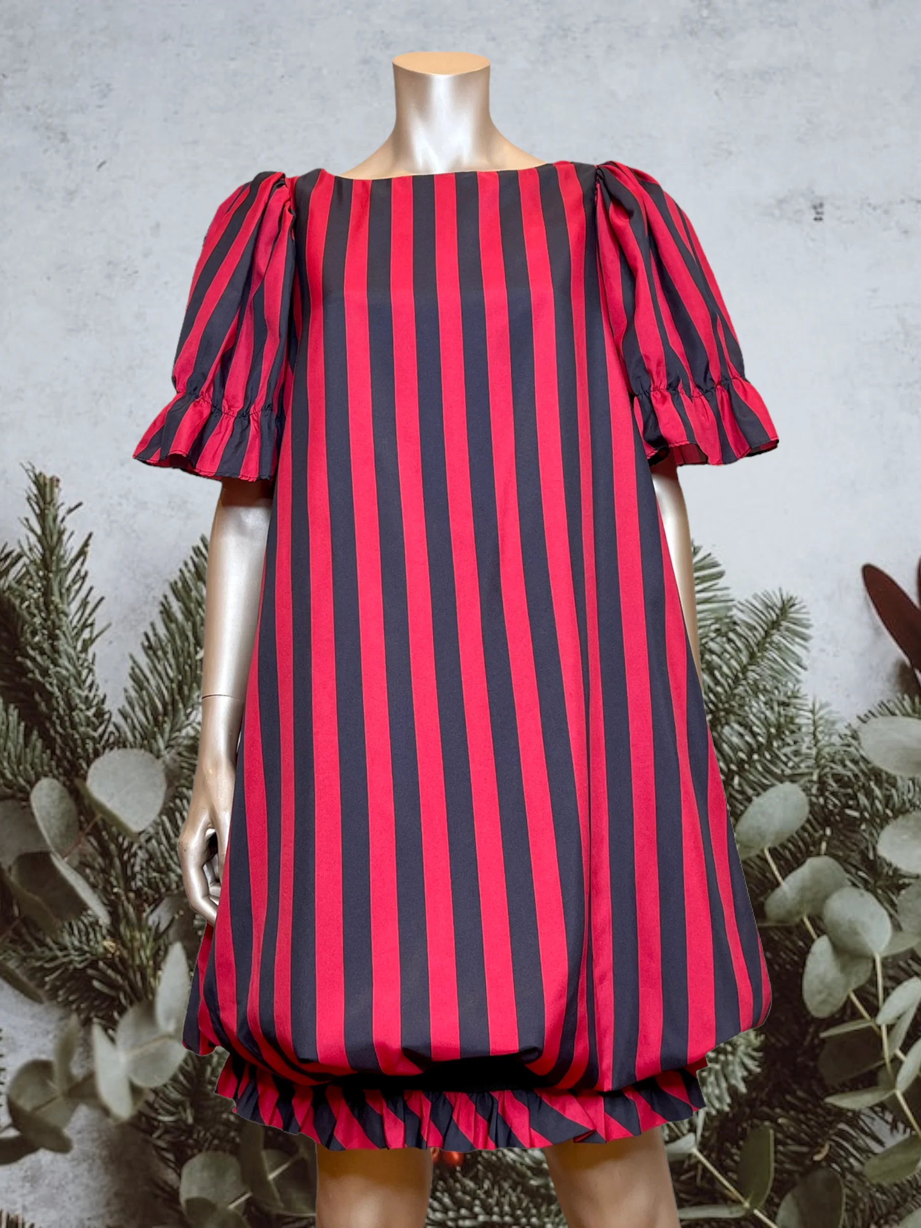 70s Striped Bubble Dress - Image 3