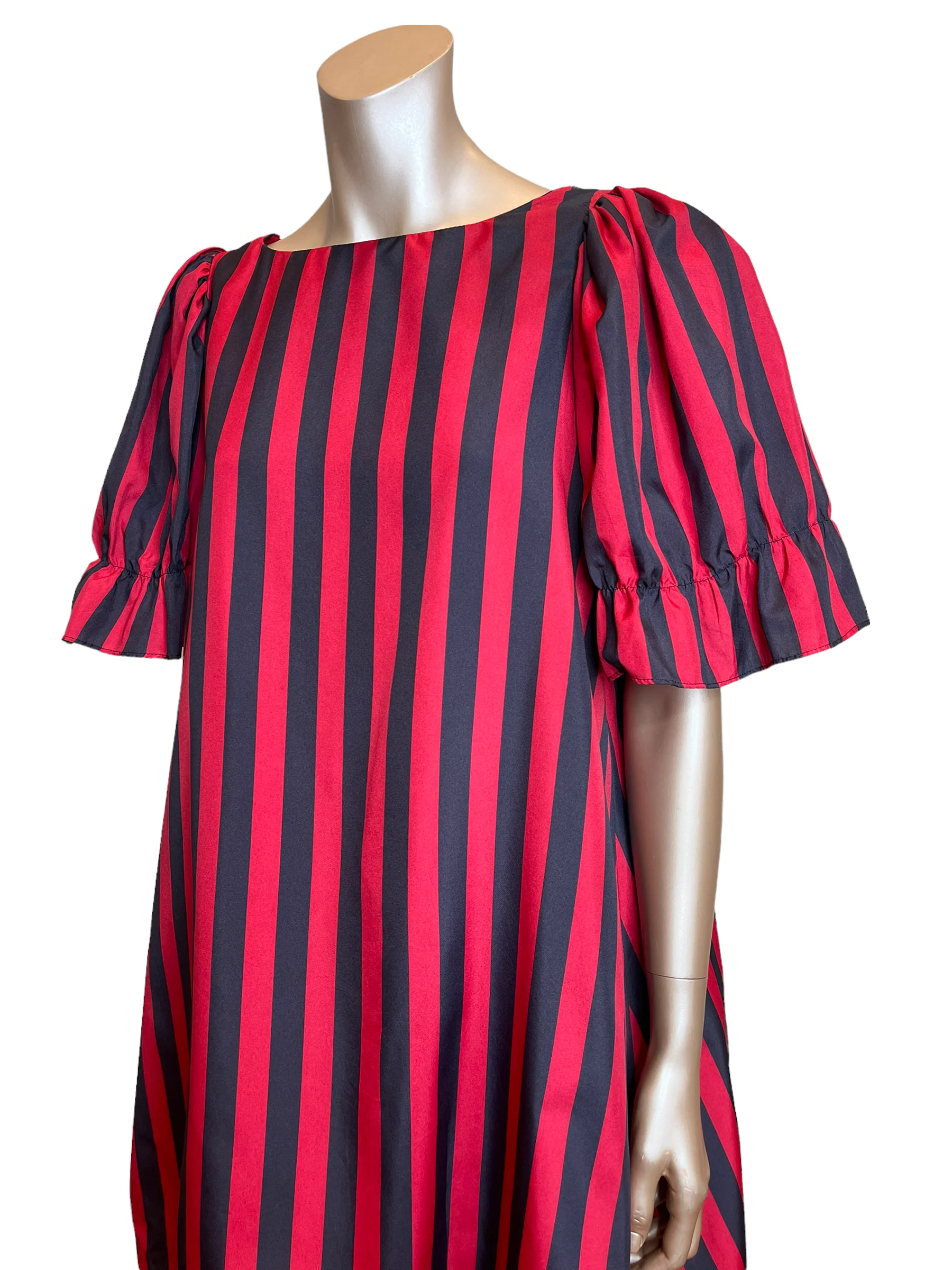 70s Striped Bubble Dress - Image 4