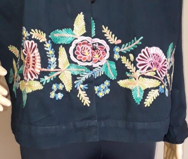 90's Embroidered Jacket by Take Two Clothing - Image 4