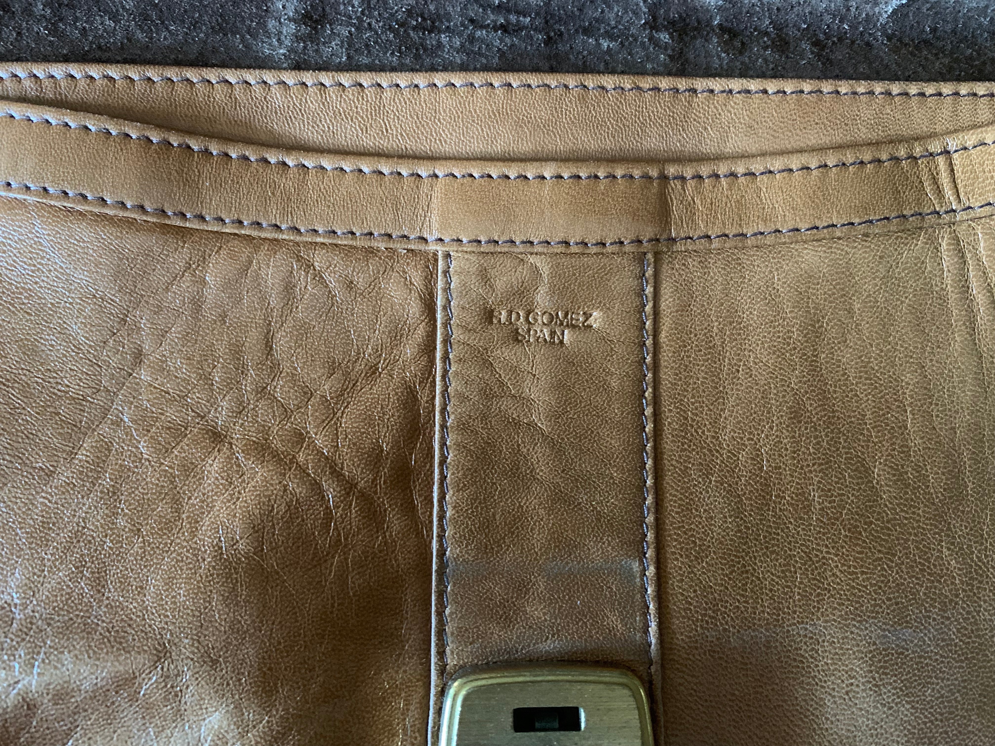 70s Tan Leather Crossbody Bag by Rd Gomez - Image 6