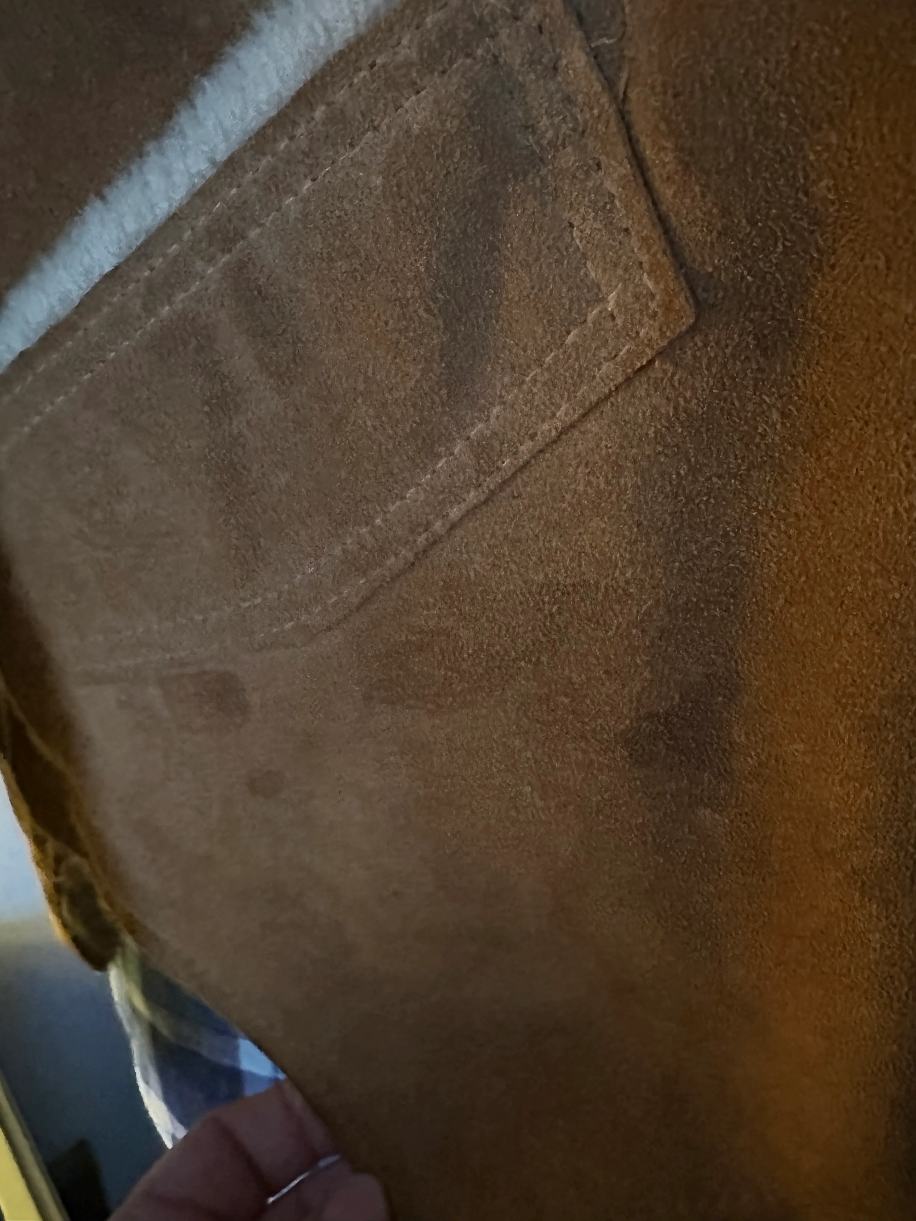 70s Tan Suede And Sherpa Vest By Berman's - Image 3