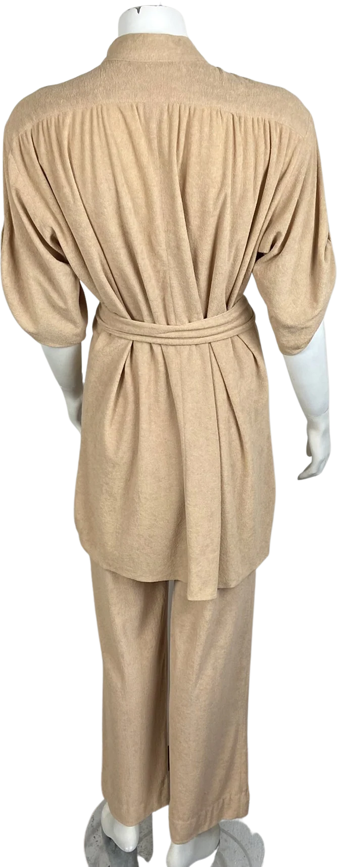70s Terrycloth Tunic Top Pants Suit Matching Set By Mary Martin for Rainbow of California - Image 2