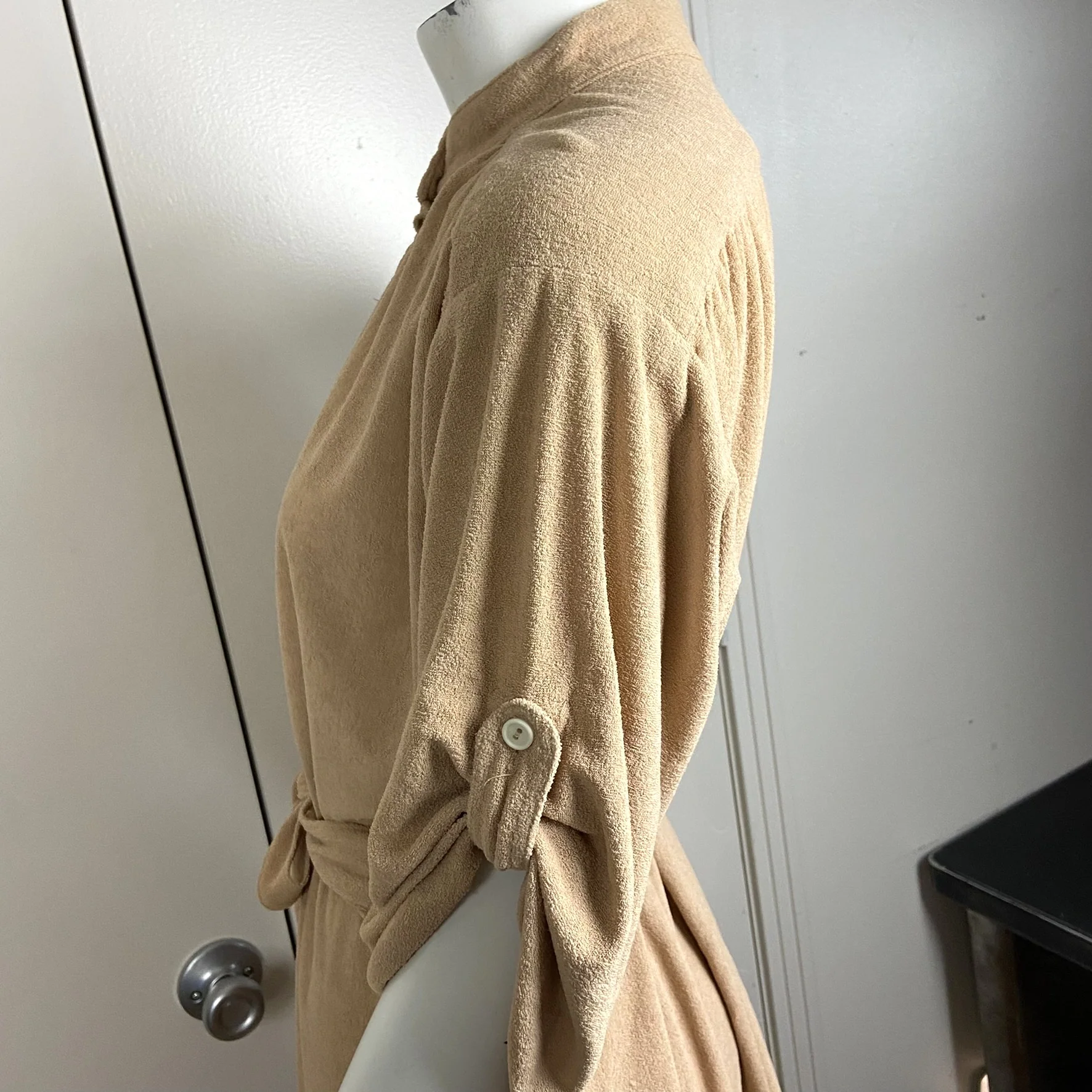 70s Terrycloth Tunic Top Pants Suit Matching Set By Mary Martin for Rainbow of California - Image 7
