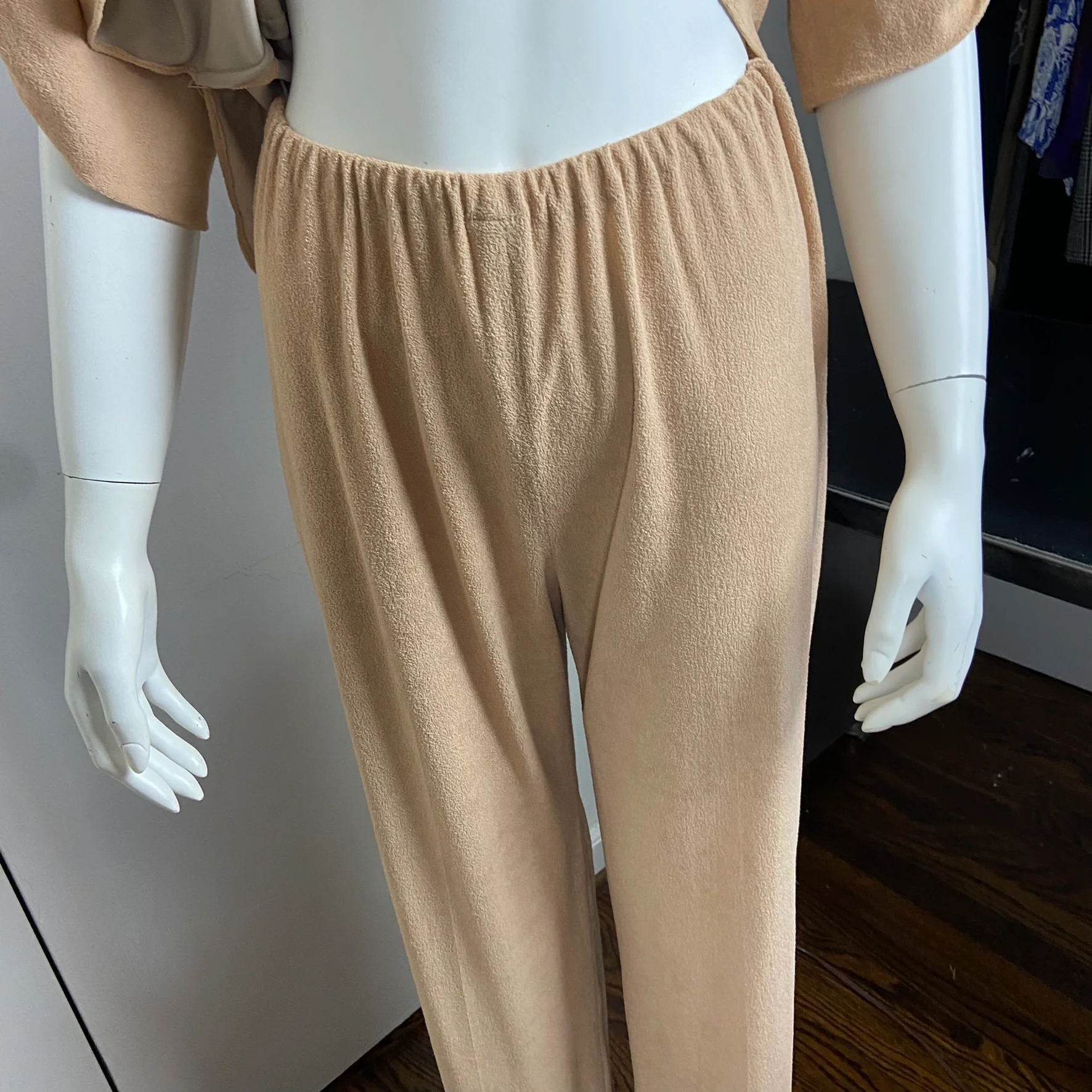 70s Terrycloth Tunic Top Pants Suit Matching Set By Mary Martin for Rainbow of California - Image 8