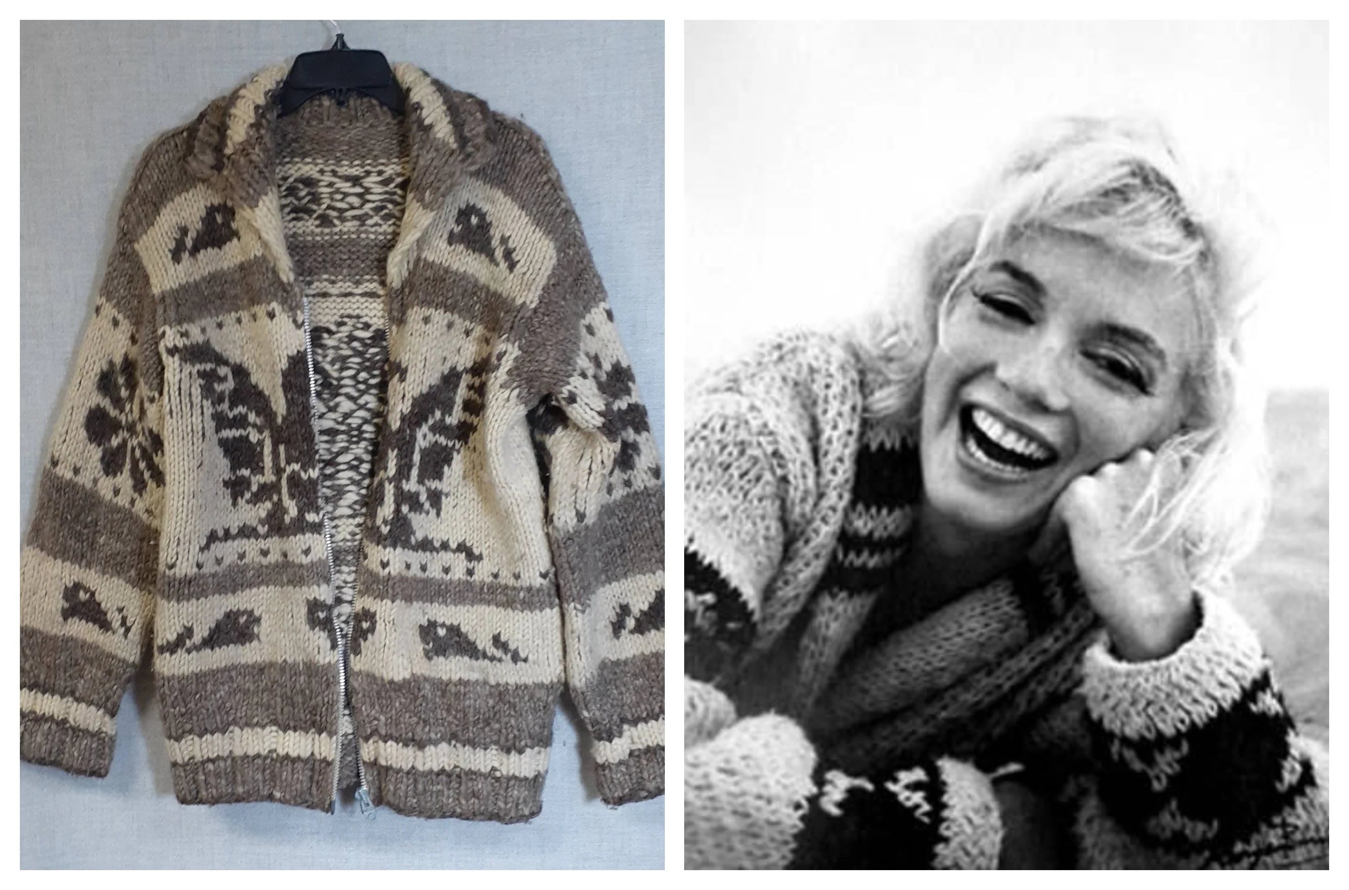 70s Thick Chunky Pure Wool Hand Knit Cowichan Sweater By Hand Knit Thuderbird Cowichan / Lebowski Sweater - Image 6