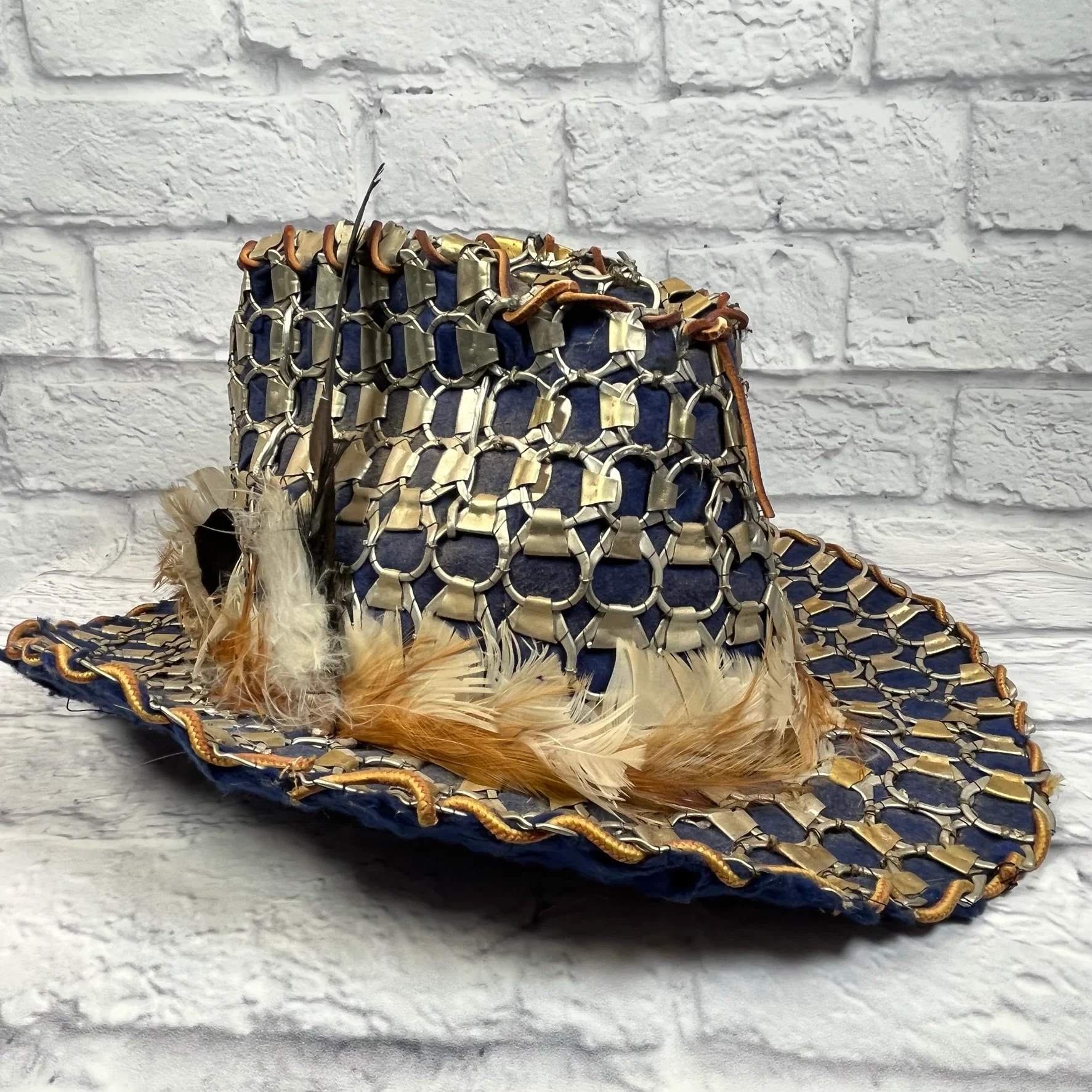 70s Unique Ooak Handmade Cowboy Hat Wearable Art - Image 12