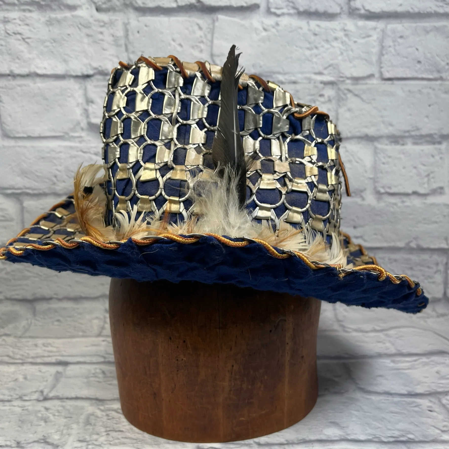 70s Unique Ooak Handmade Cowboy Hat Wearable Art - Image 6
