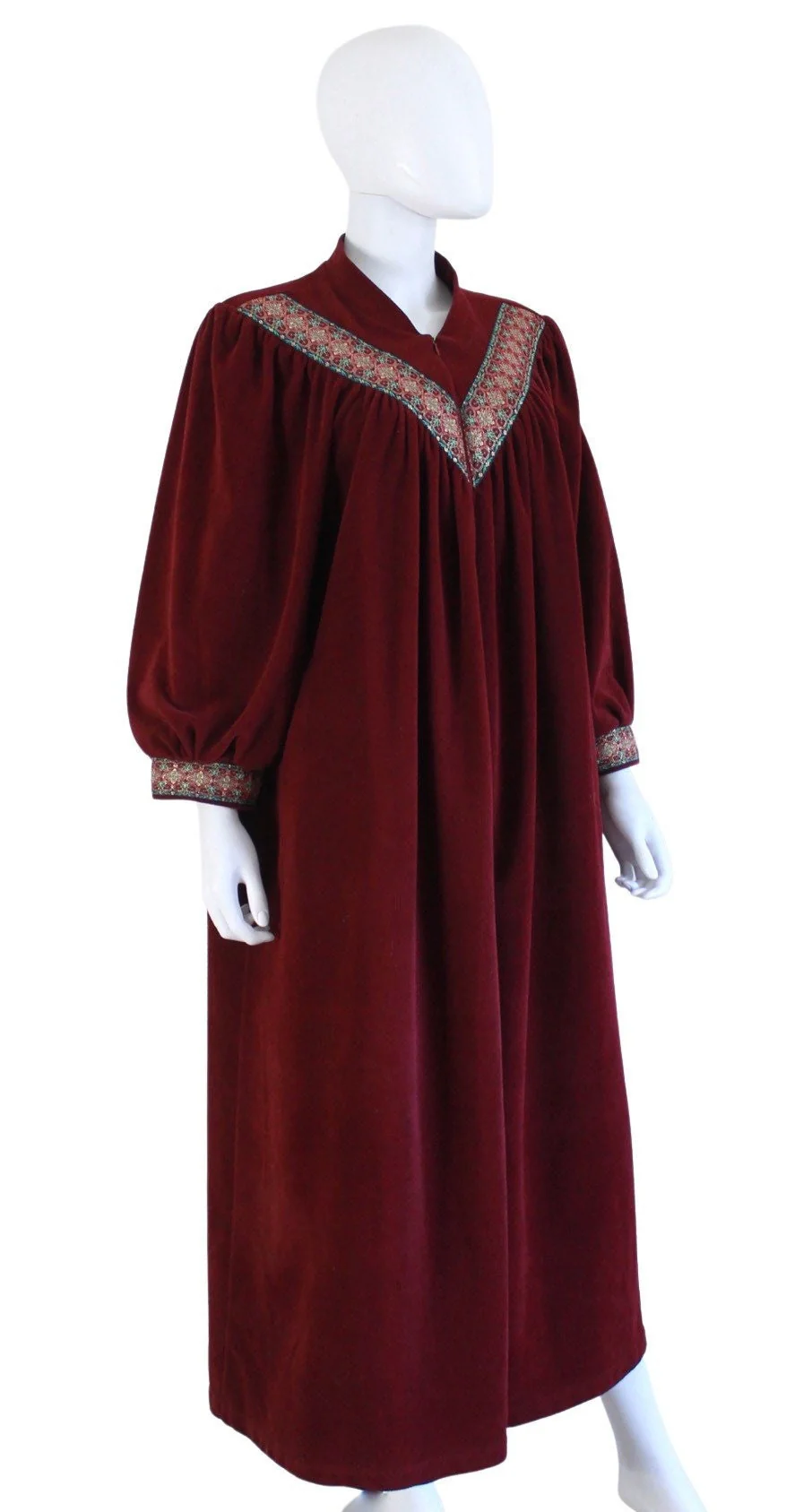 70s Vanity Fair Cranberry Red Robe by  Vanity Fair - Image 6
