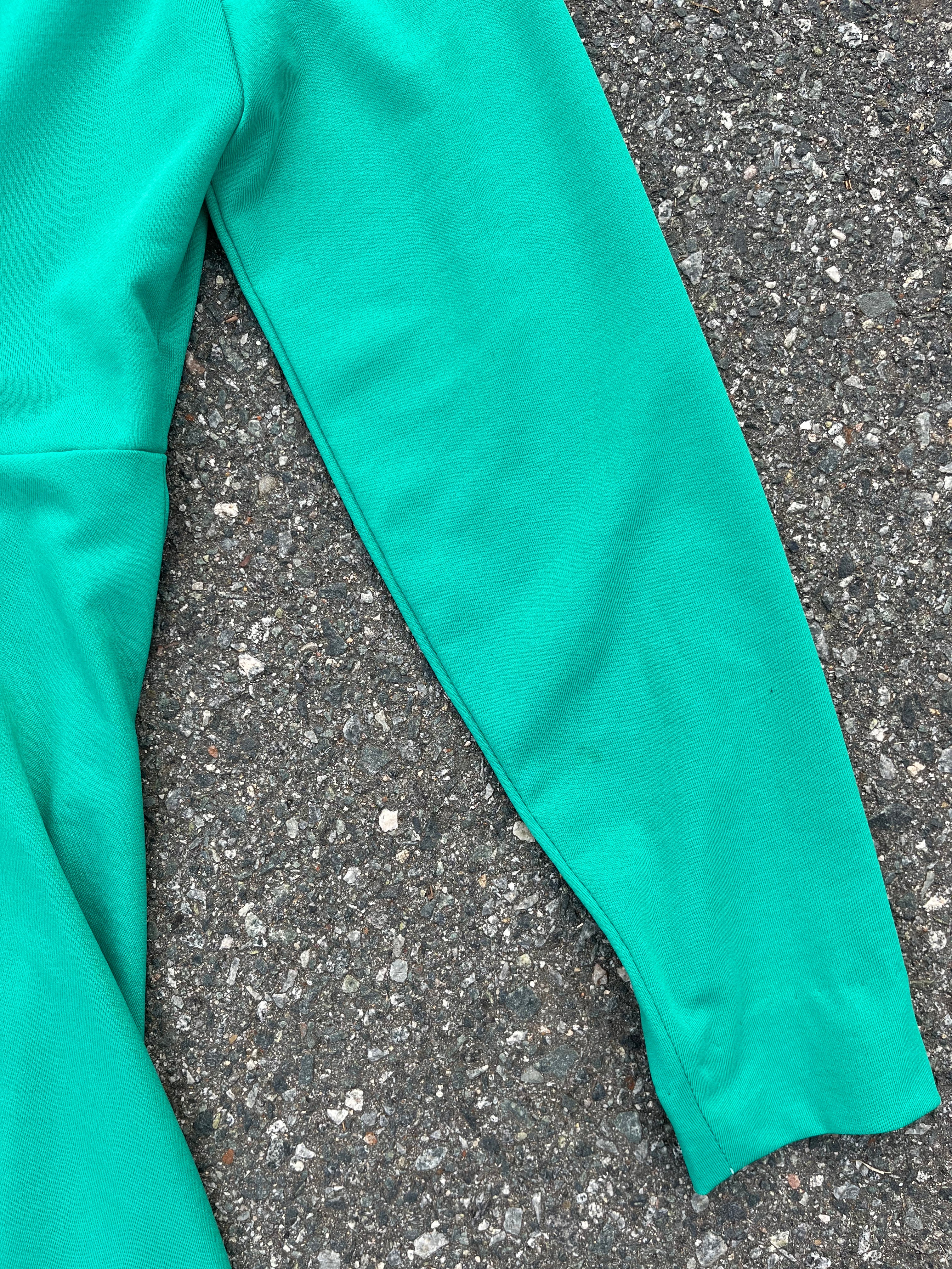 70s Victorian Inspired Emerald Green Maxi Dress - Image 11