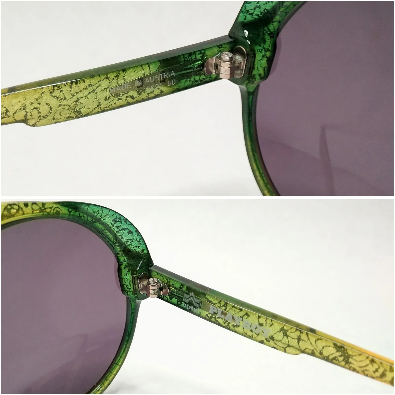 70s Vintage 3031 Optyl And Silk Sunglasses Austria By Playboy - Image 8