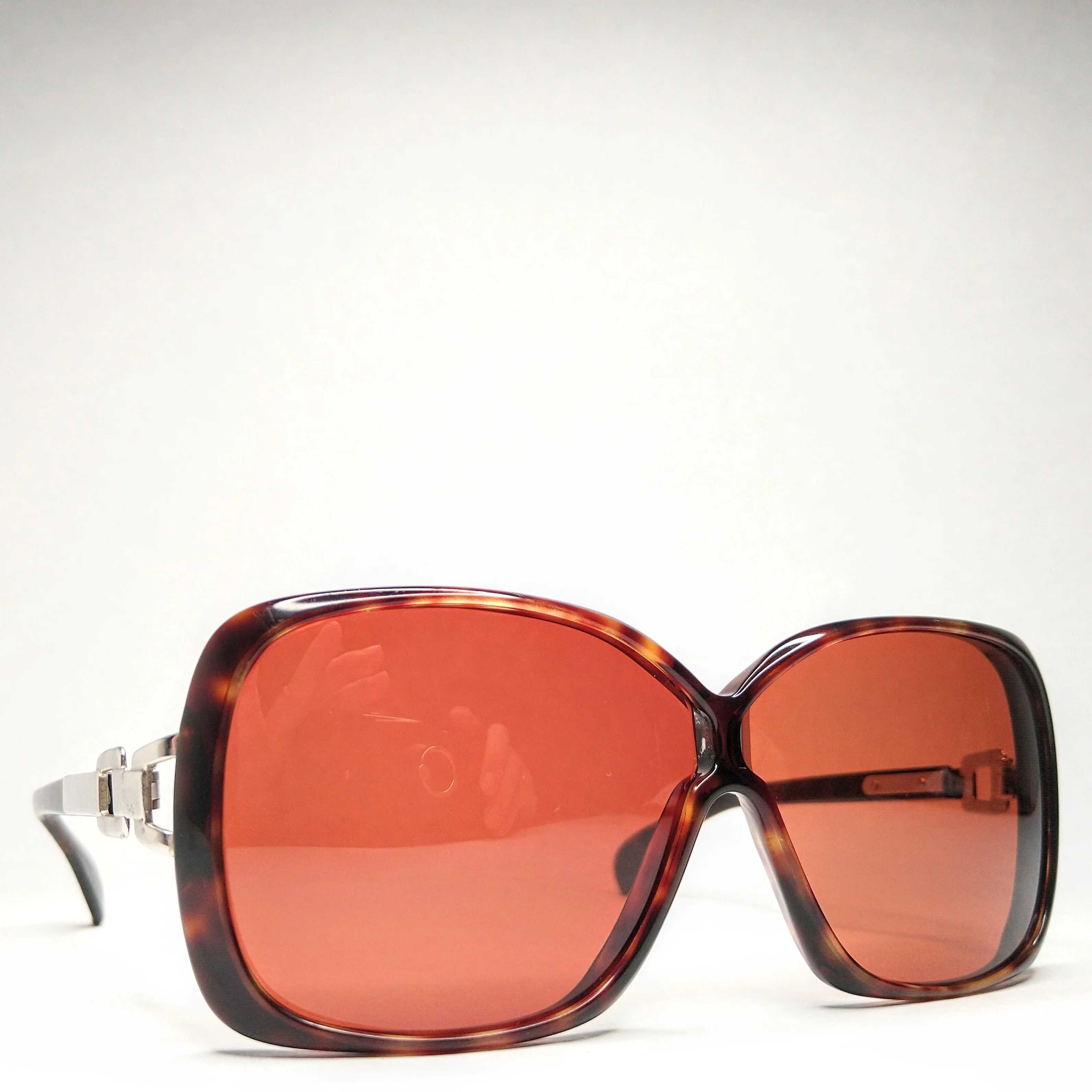 70s Vintage 627 Tort Chromed Sunglasses Frame Austria By Silhouette - Image 7