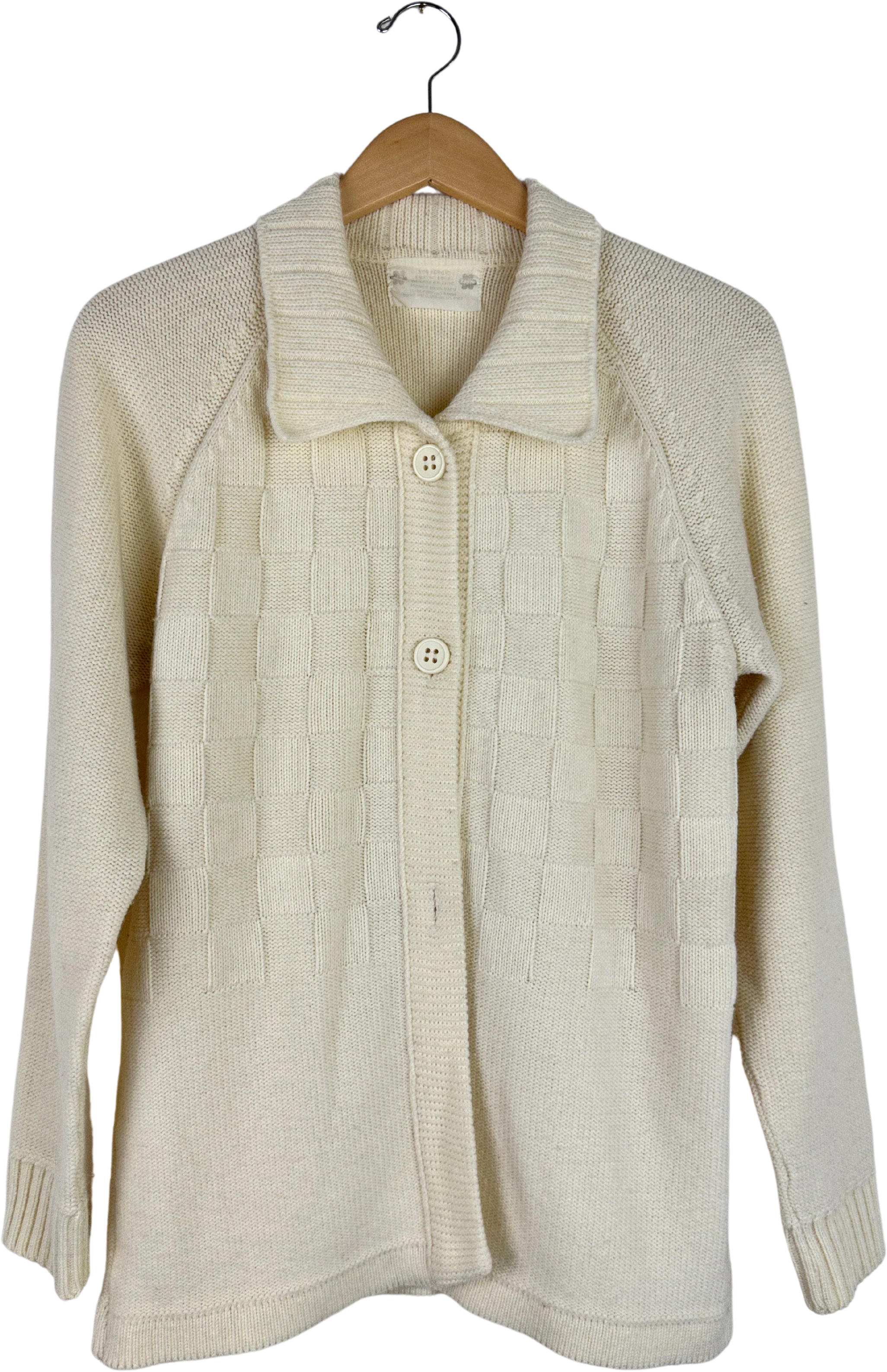 70s Vintage 70s Beige Cardigan Sweater By Zayre