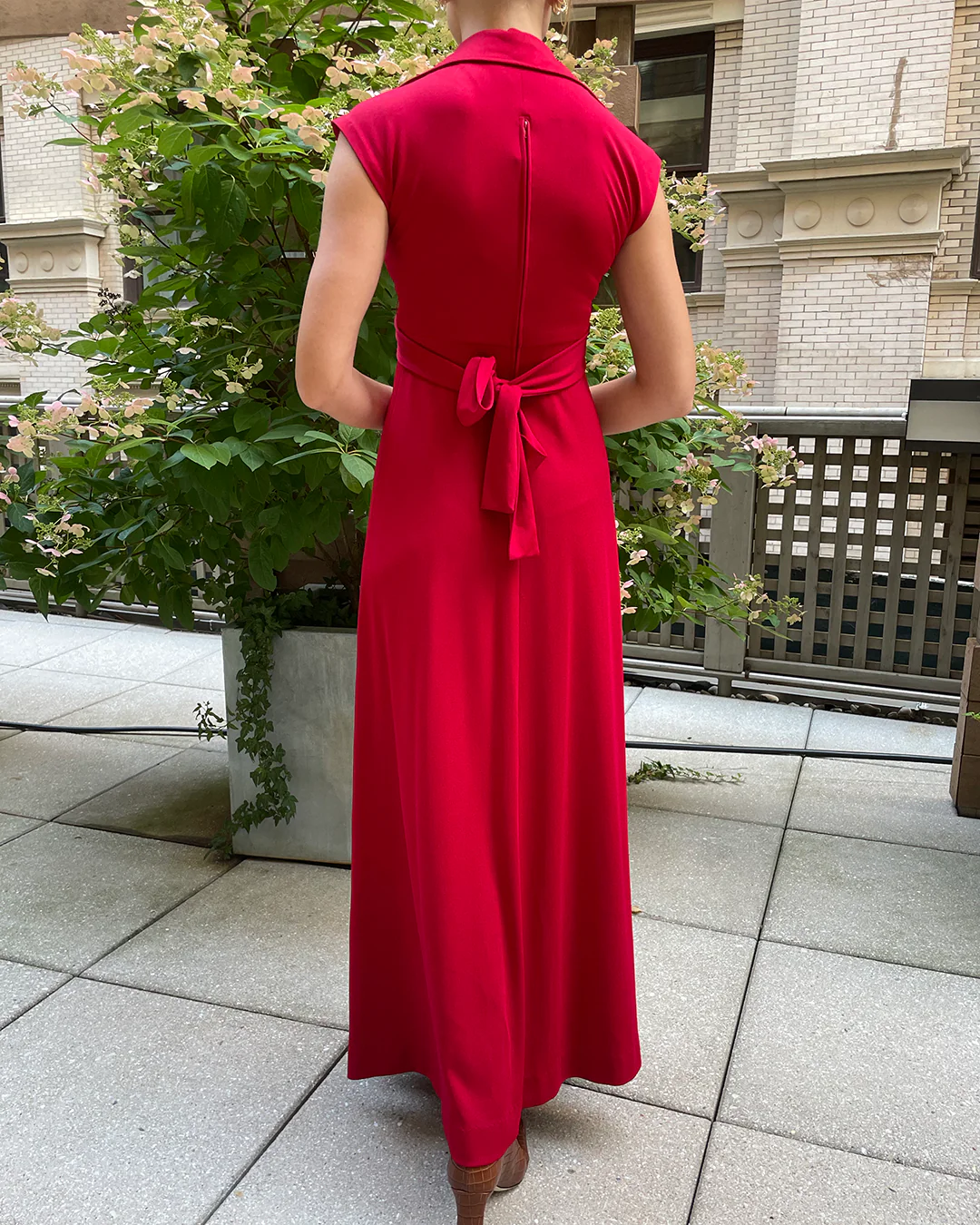 70s Vintage 70s Collared Dress | Xs-s - Image 3
