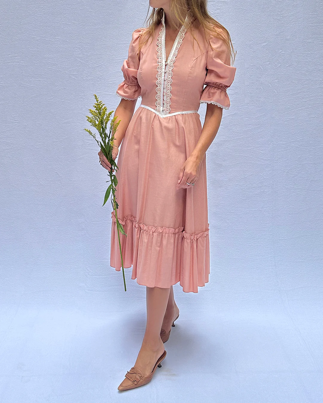 70s Vintage 70s Gunne Sax Victorian-style Dress Xs-s By Gunne Sax - Image 3