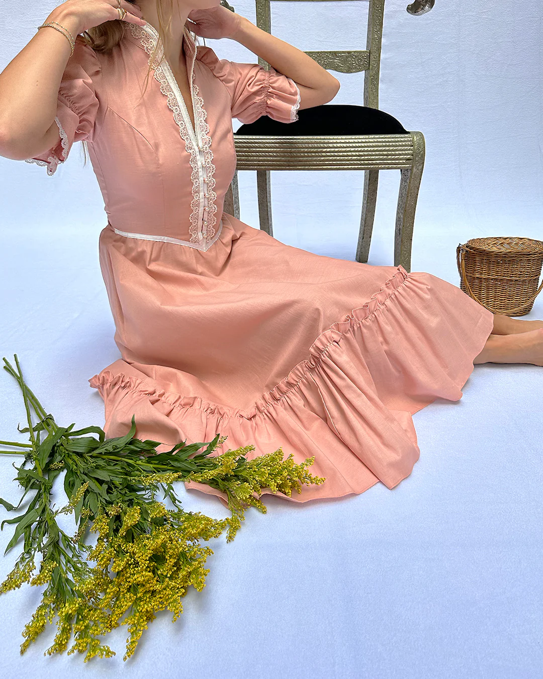 70s Vintage 70s Gunne Sax Victorian-style Dress Xs-s By Gunne Sax - Image 5