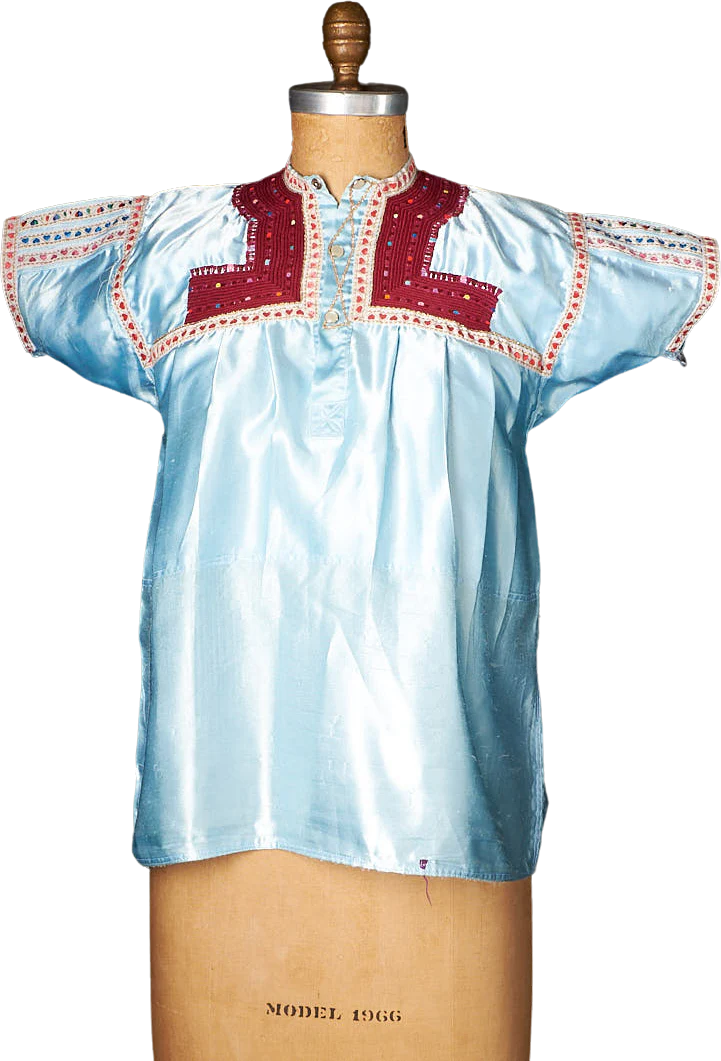 70s Vintage 70s Shiny Tunic Shirt
