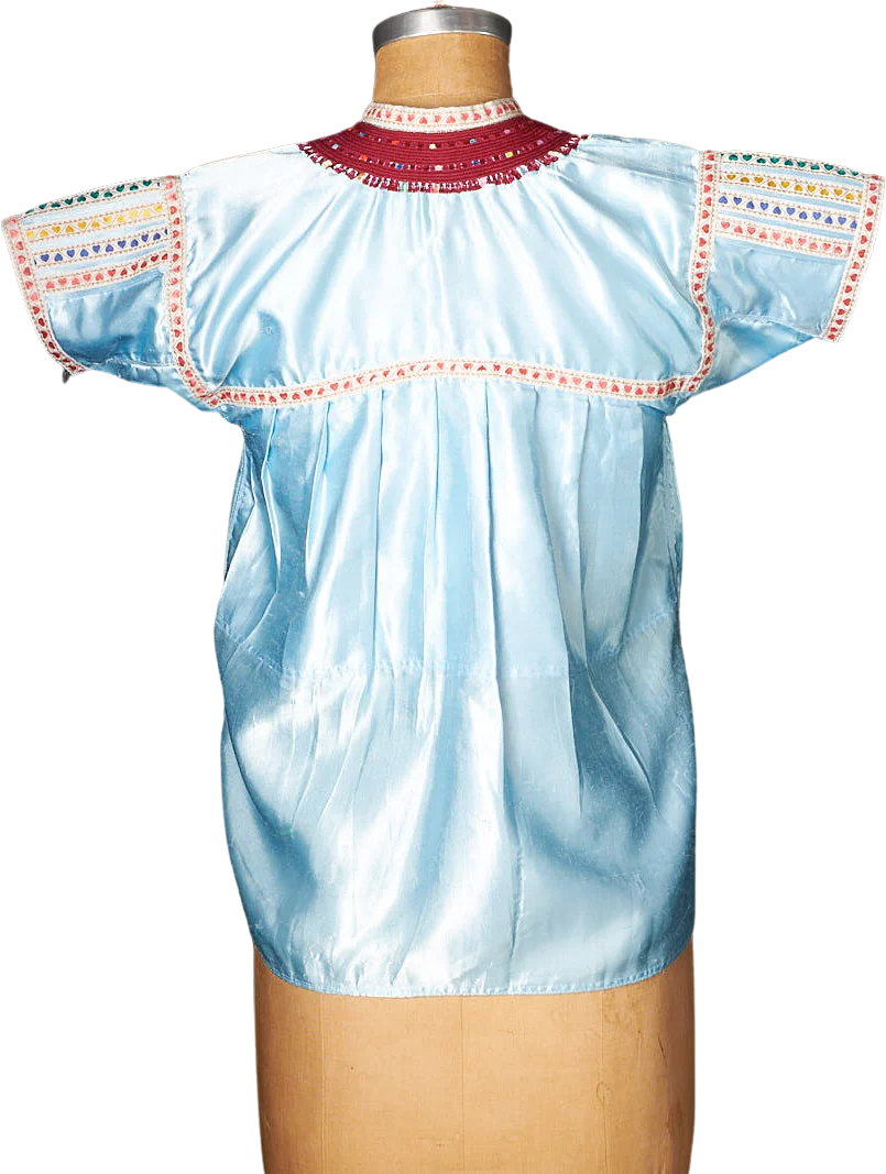 70s Vintage 70s Shiny Tunic Shirt - Image 2