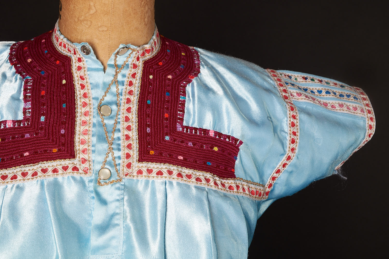 70s Vintage 70s Shiny Tunic Shirt - Image 3