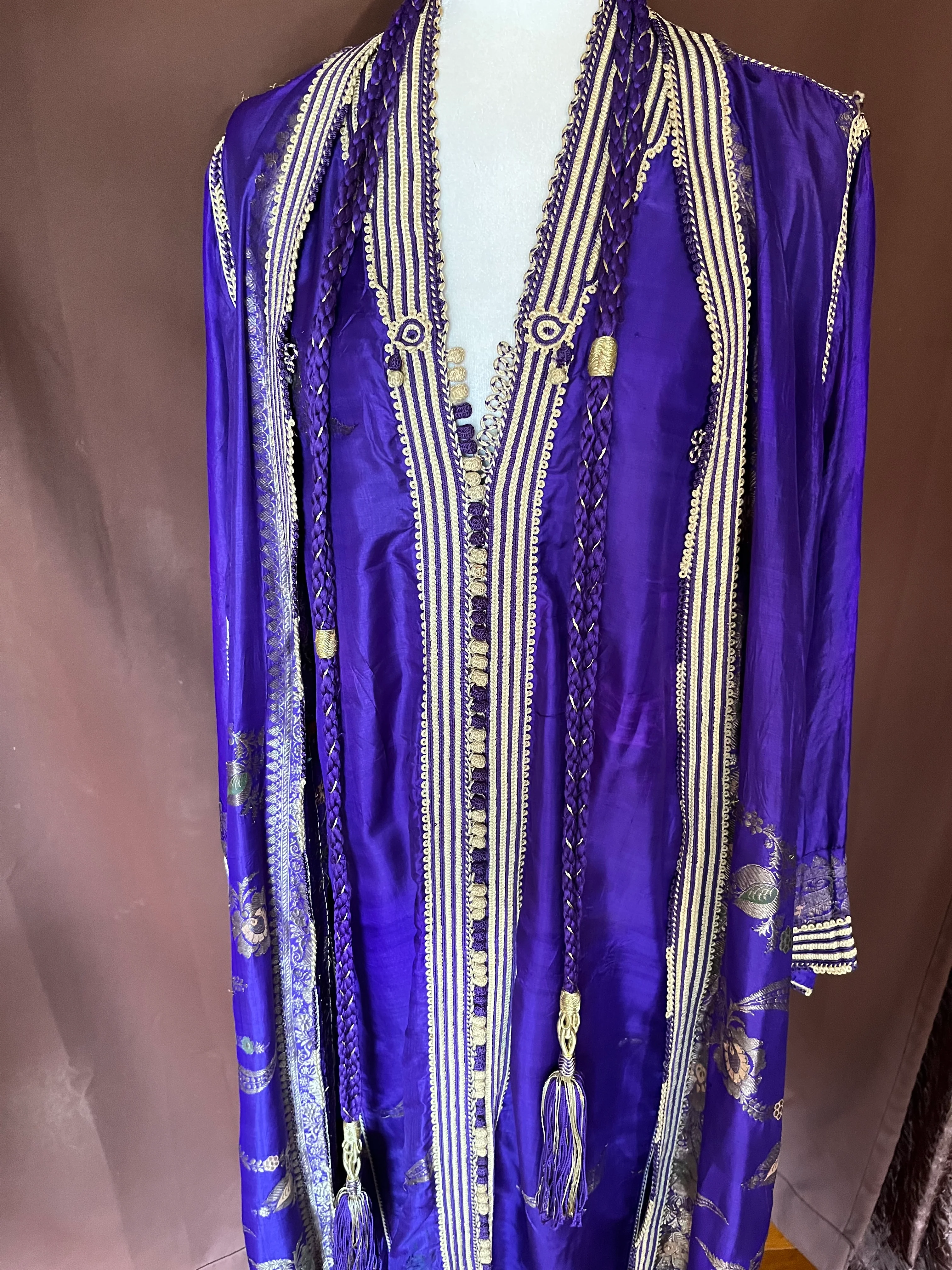 70s Vintage Authentic Morrocan Two Piece Caftan - Image 15