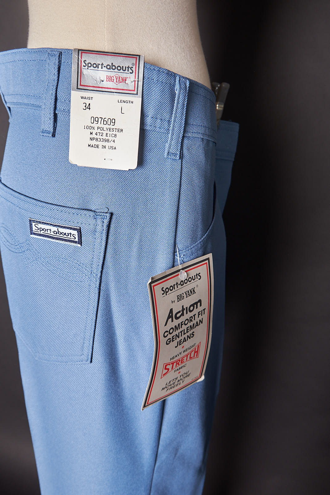 70s Vintage Baby Blue  Deadstock Pants by Big Yank - Image 6