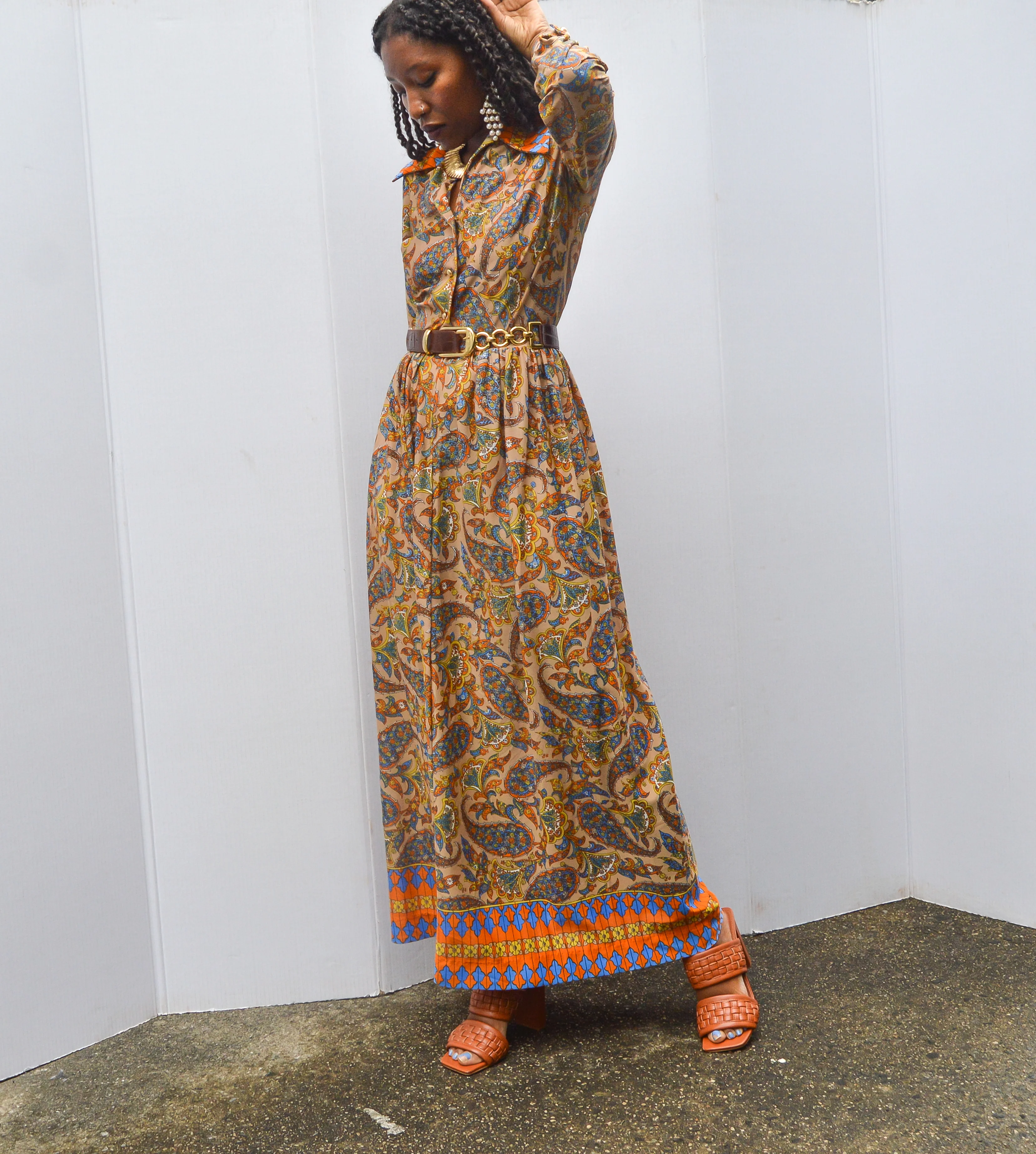 70s Vintage Bev Dress - Image 4