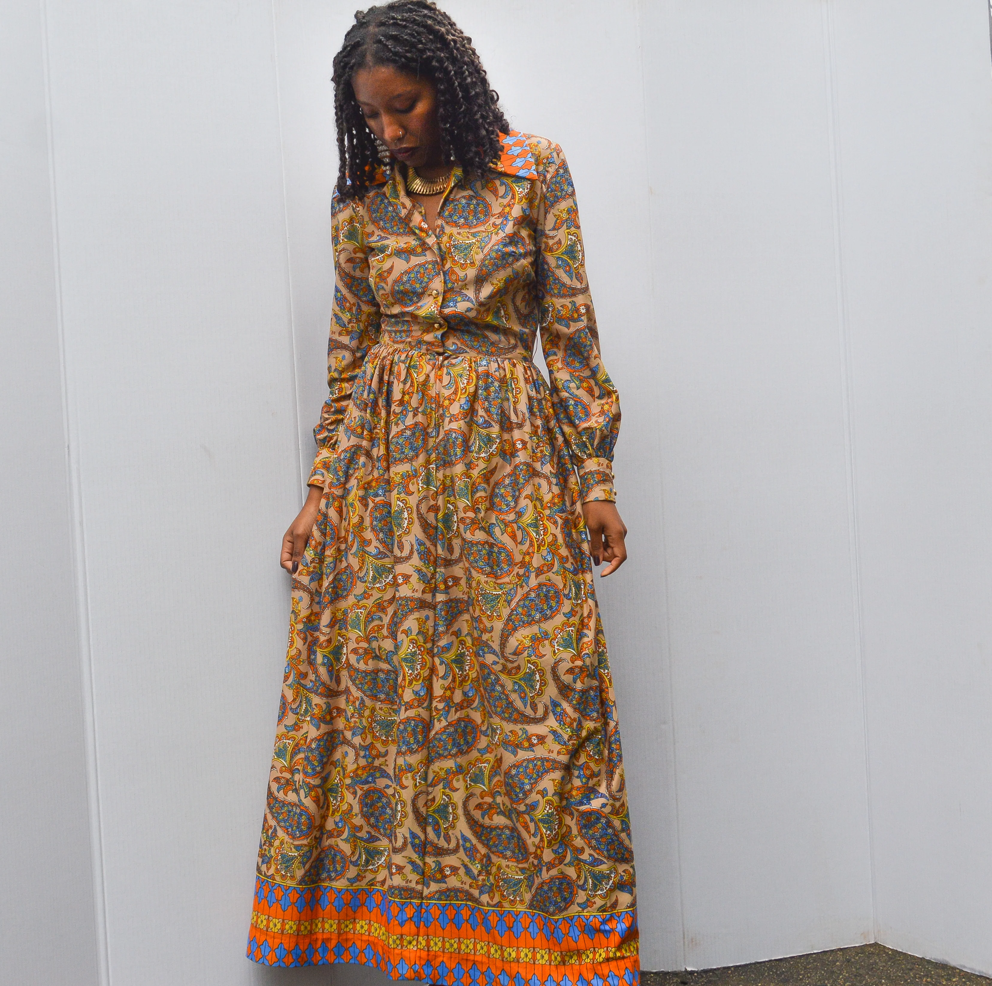 70s Vintage Bev Dress - Image 6