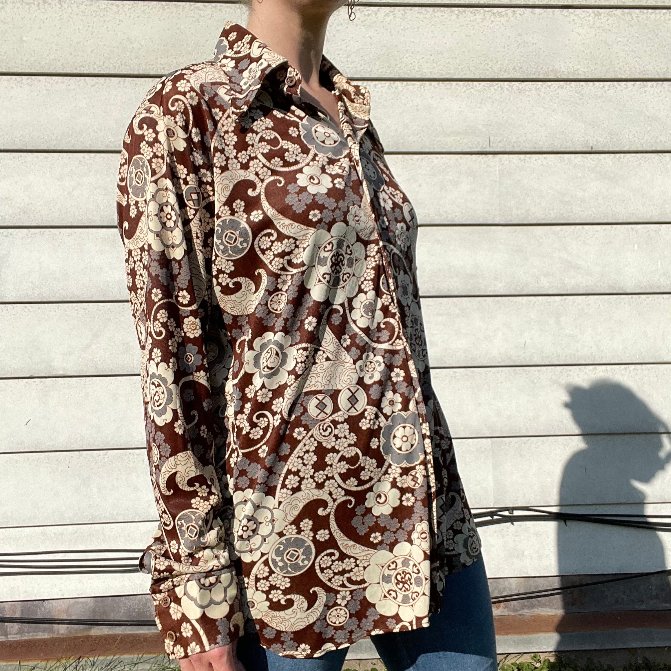 70s Vintage Button Down Collared Shirt By The Fell Company - Image 6